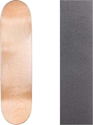 Cal 7 Tabla de monopatín en blanco con cinta de agarre  7.75, 8.0, 8.25 y 8.5 pulgadas  Tabla de arce para patinaje