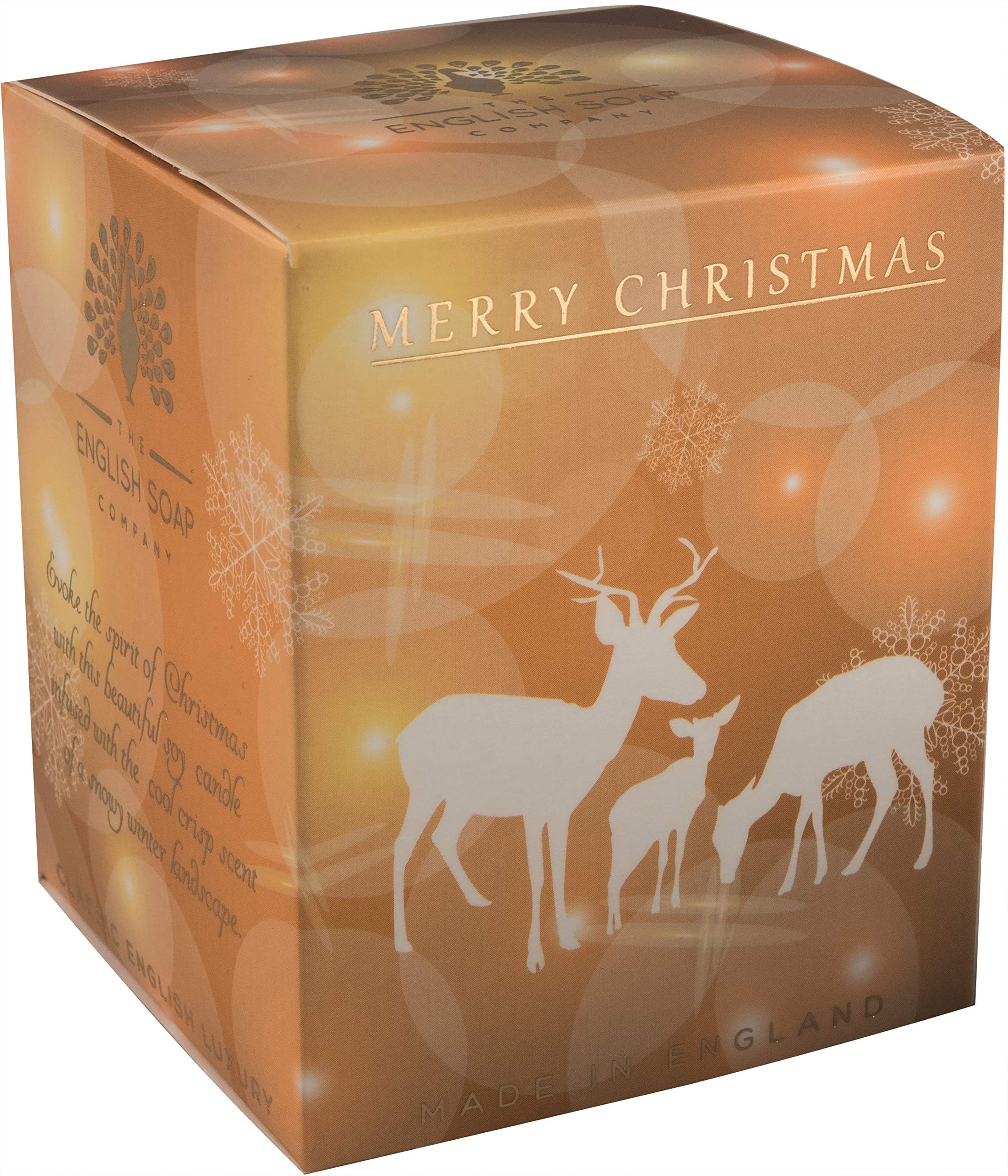 The English Soap CompanyReindeer Soy Wax Christmas Candle 170mls