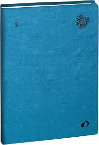Agenda Quo Vadis Soho 2025 - Semainier Bleu Acier 10x15cm - Made In France - Papier Clairefontaine