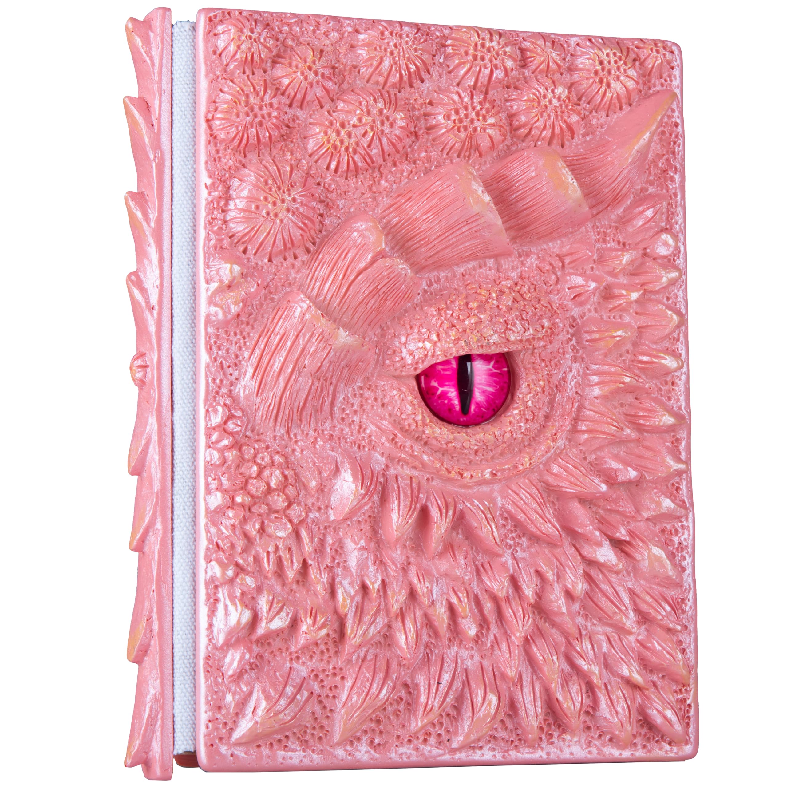 3D Dragon Eye Embossed Journal,Resin Engraving Notebook,Dnd notebook for Dragon Lovers ,Blank Paper,Hardcover Travel Notepad for Writing,Sketchbook,Collection,Gift,Decoration A4 and A5 Size (A5-Pink) — image 1