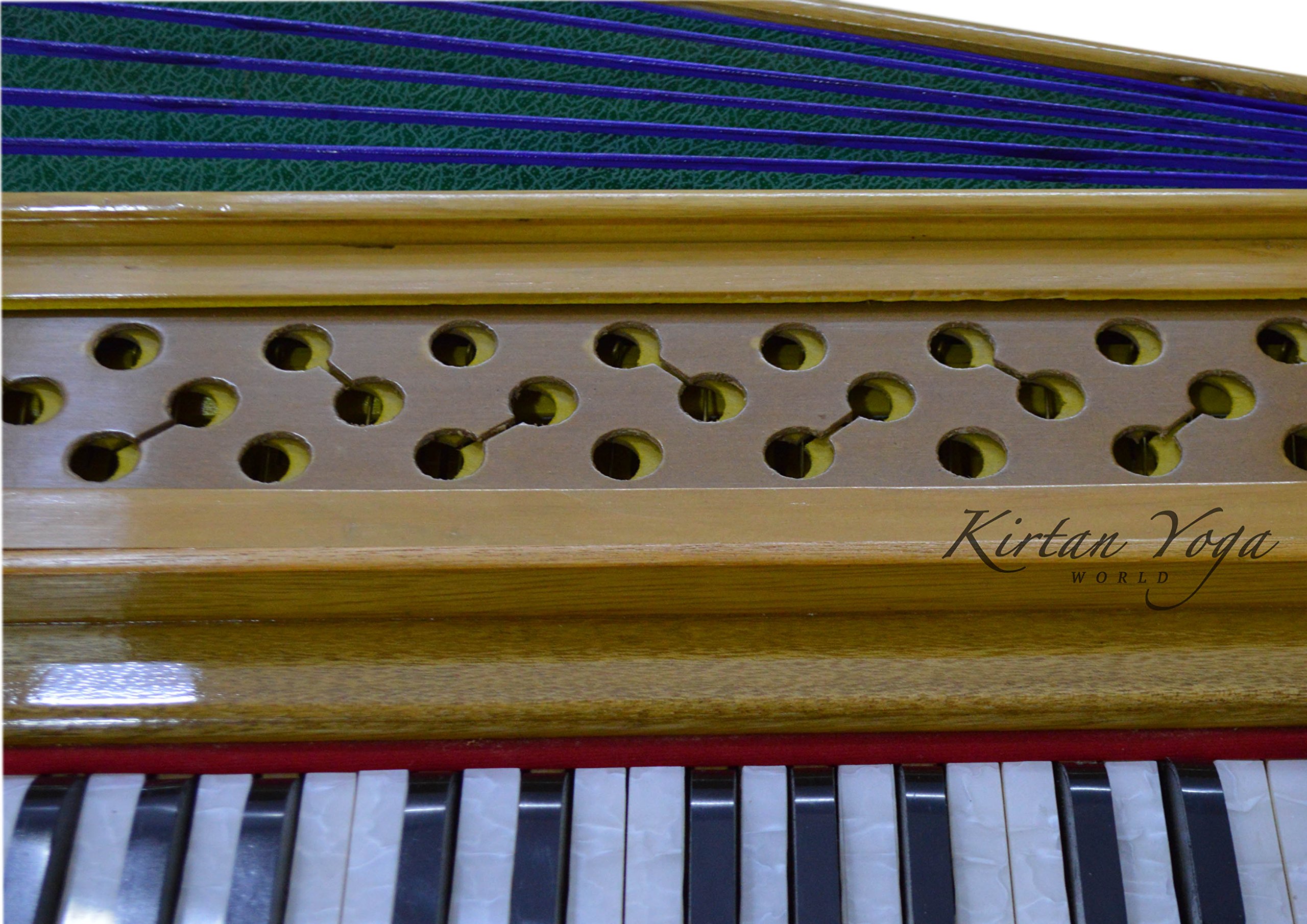Harmonium Raga Student Premium Natural Fixed Ausführung, 3.25 Oktave, Multi-Öffnung, 2 Blätter-Set, Coupler-Funktion
