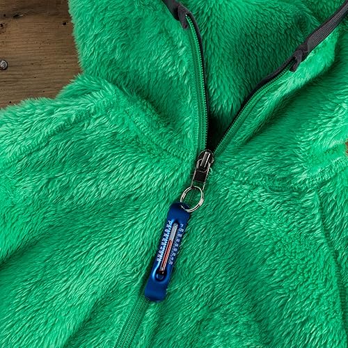 Miniatura 2 de Sun Company Brrr-ometer - Termómetro con cremallera para deportes de nieve para chaqueta, parka o mochila  Mini termómetro llavero de esquí y