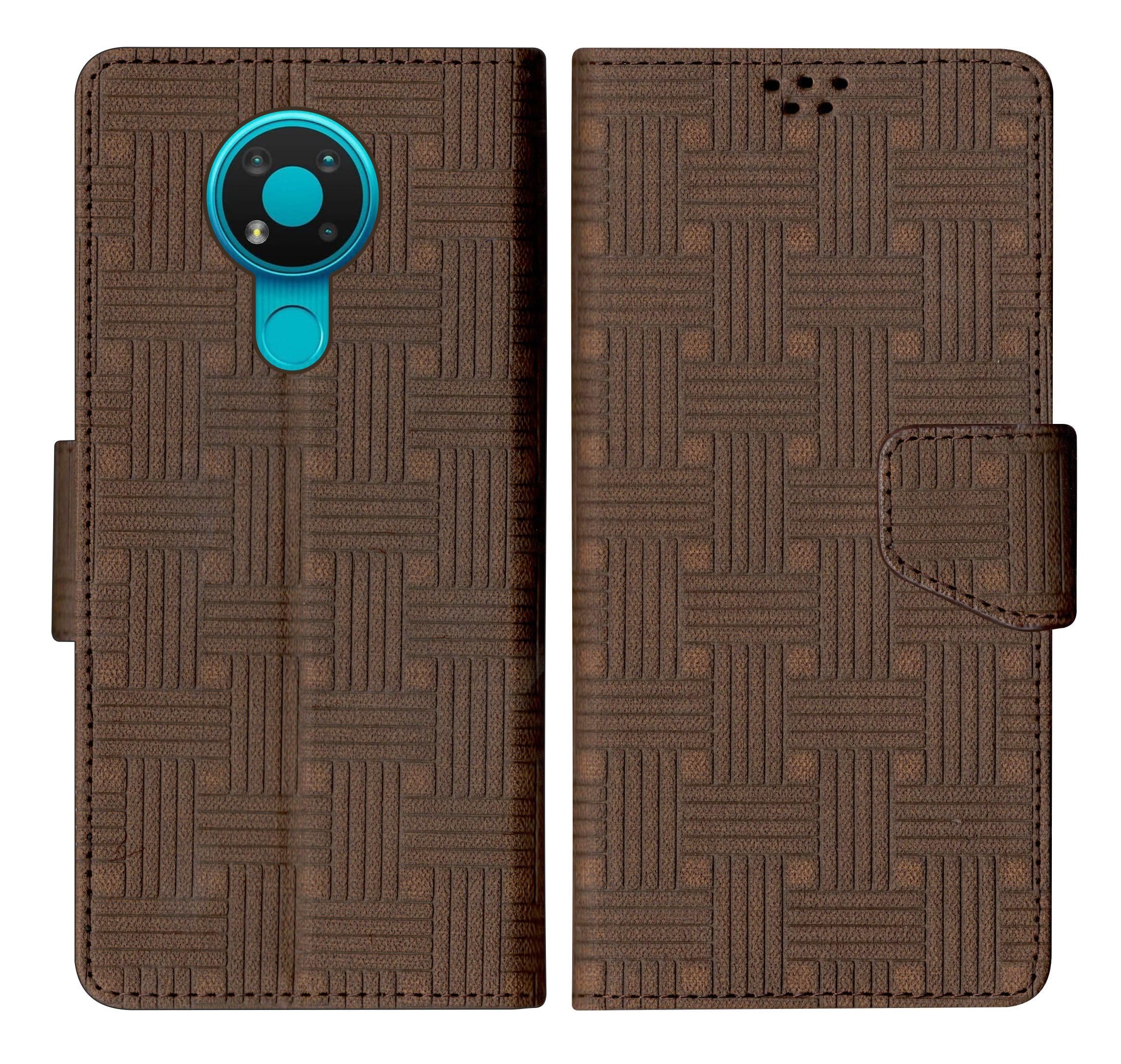 SBMS Flip Cover for Nokia 3.4 Back Cover Case with Magnatic Closure | Inbuilt Stand | Card & Money Pocket (Mat Brown) (B0C8NZRWK9) Amazon Price History, Amazon Price Tracker