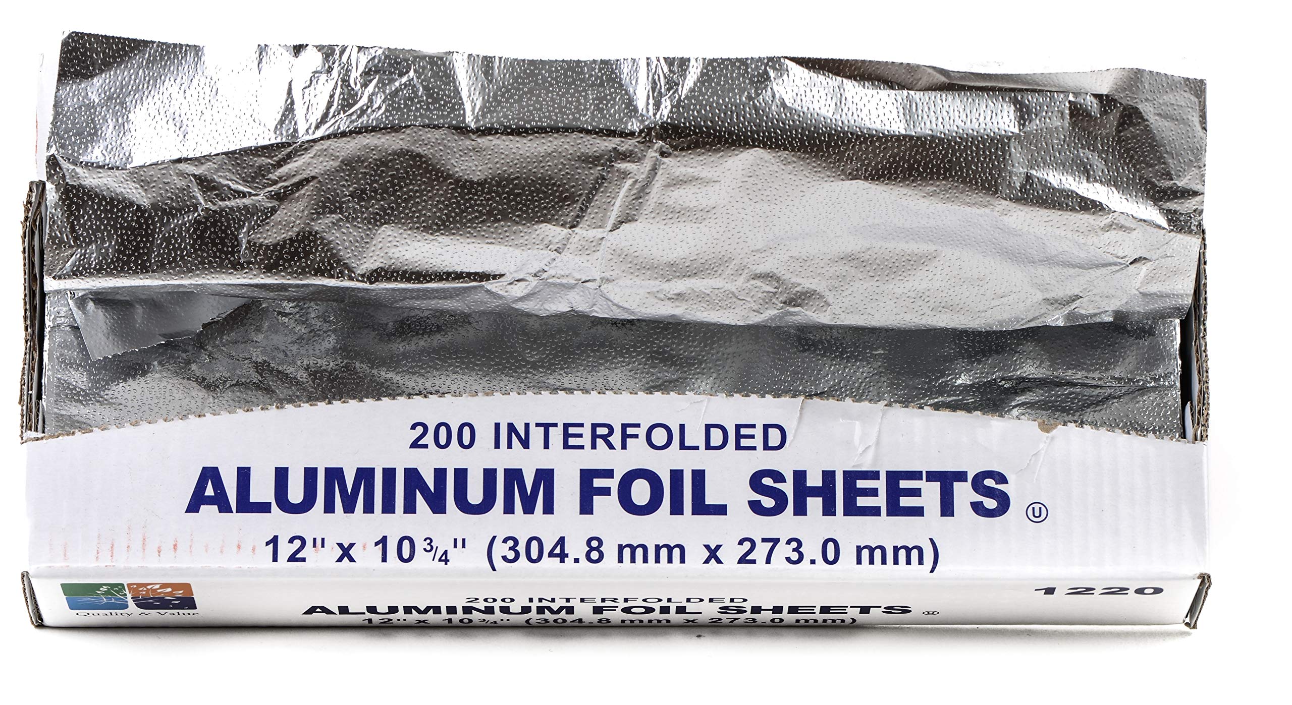 Buy Premium Pre Cut Aluminum Foil Pop up Sheets 12 x 103/4 inches (600 Count) Great for