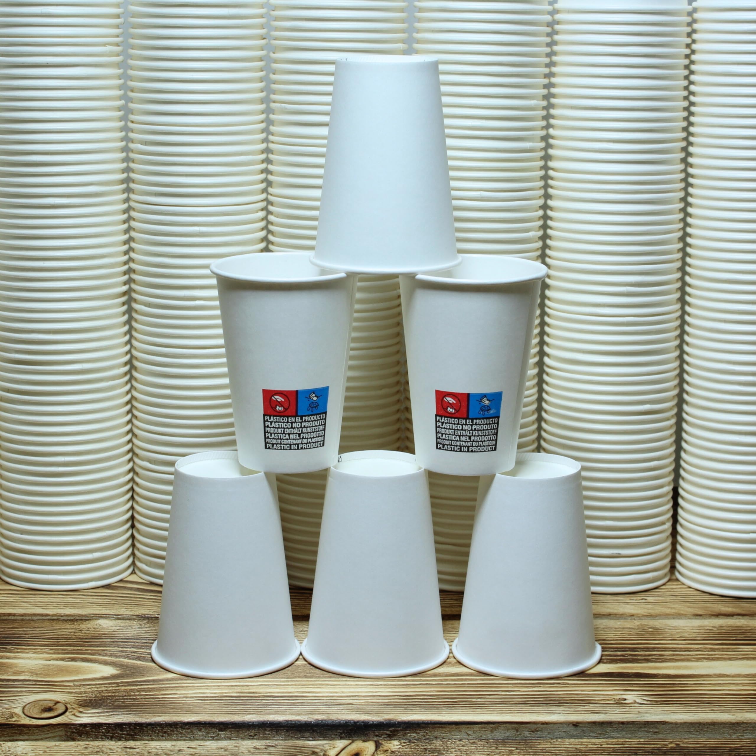 [400 pcs] Gobelets Jetables 220ml blanc en papier carton de qualité supérieure, Tasses Jetables 7.5oz pour boissons chaudes et froides, verre jetable pour café et cappuccino sur place ou à emporter