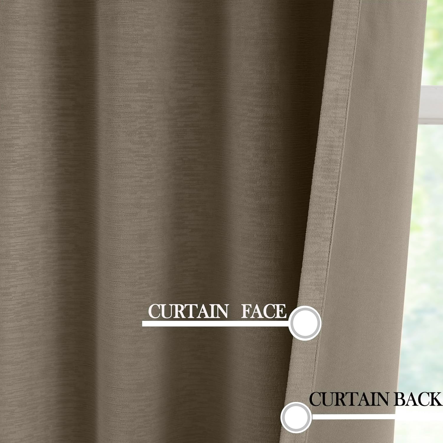 Hillcrest Camel Beige Tan Chenille Velvet Pinch Pleated Blackout Curtains Room Darkening Thermal Insulated Window Drapes 90 Inches for Living Room Bedroom Back Tab with Hooks 2 Panels,38"W x 90"L x 2