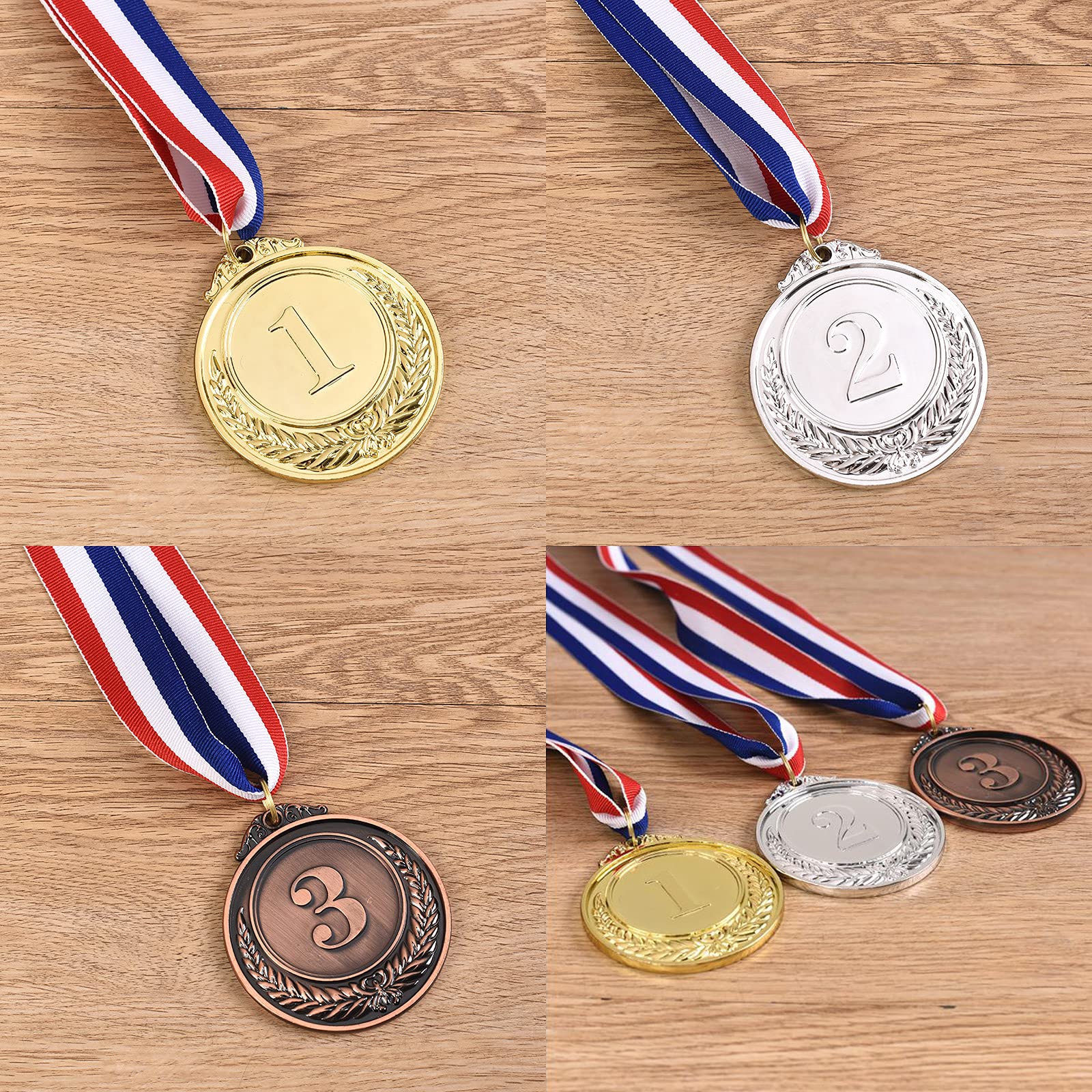 Riconoscimenti Team Eventi Medaglie Olimpiche PATIKIL 30 Pezzi - Oro Argento Bronzo Premi Medaglie Oro Argento Bronzo Olimpiche - 5