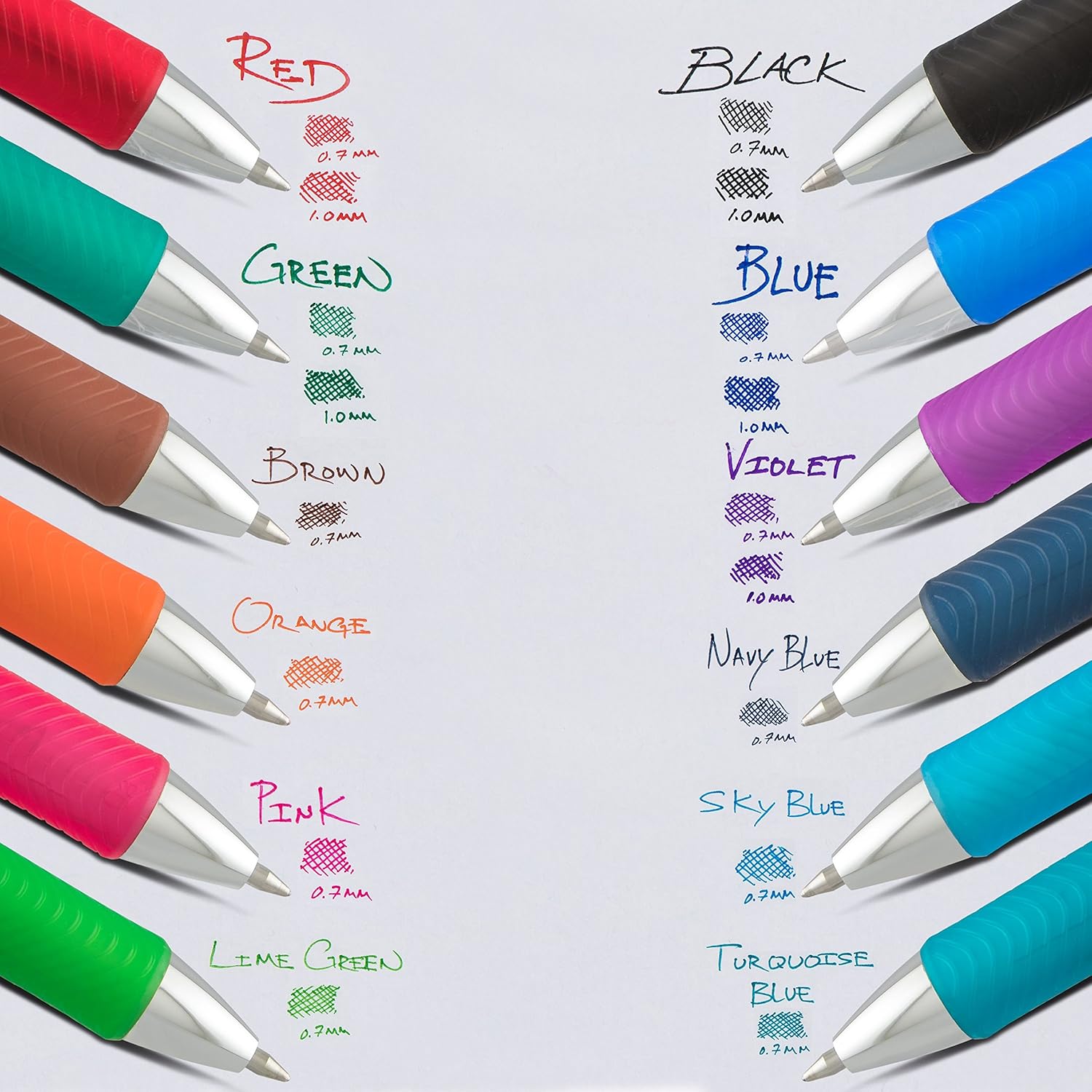 Pentel Refill Ink for EnerGel 0.7mm Needle Tip Liquid Gel Pen, Pack of 12, Blue Ink (LRN7-C-12) : Office Products