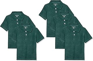 Polos de Piqué para Uniforme Escolar de Manga Corta Niño, Paquetes Múltiples