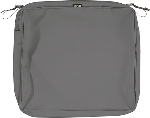 Classic Accessories - Funda de cojín Montlake para banca de patio, carbón claro
