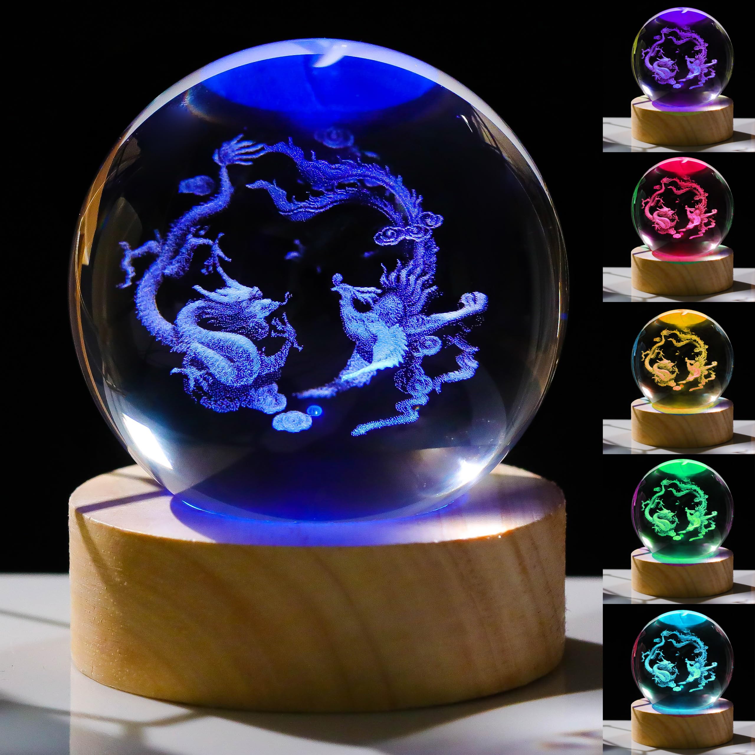 ドラゴン ガラス彫刻 約20cm ドラゴン ガラス彫刻 約20cm