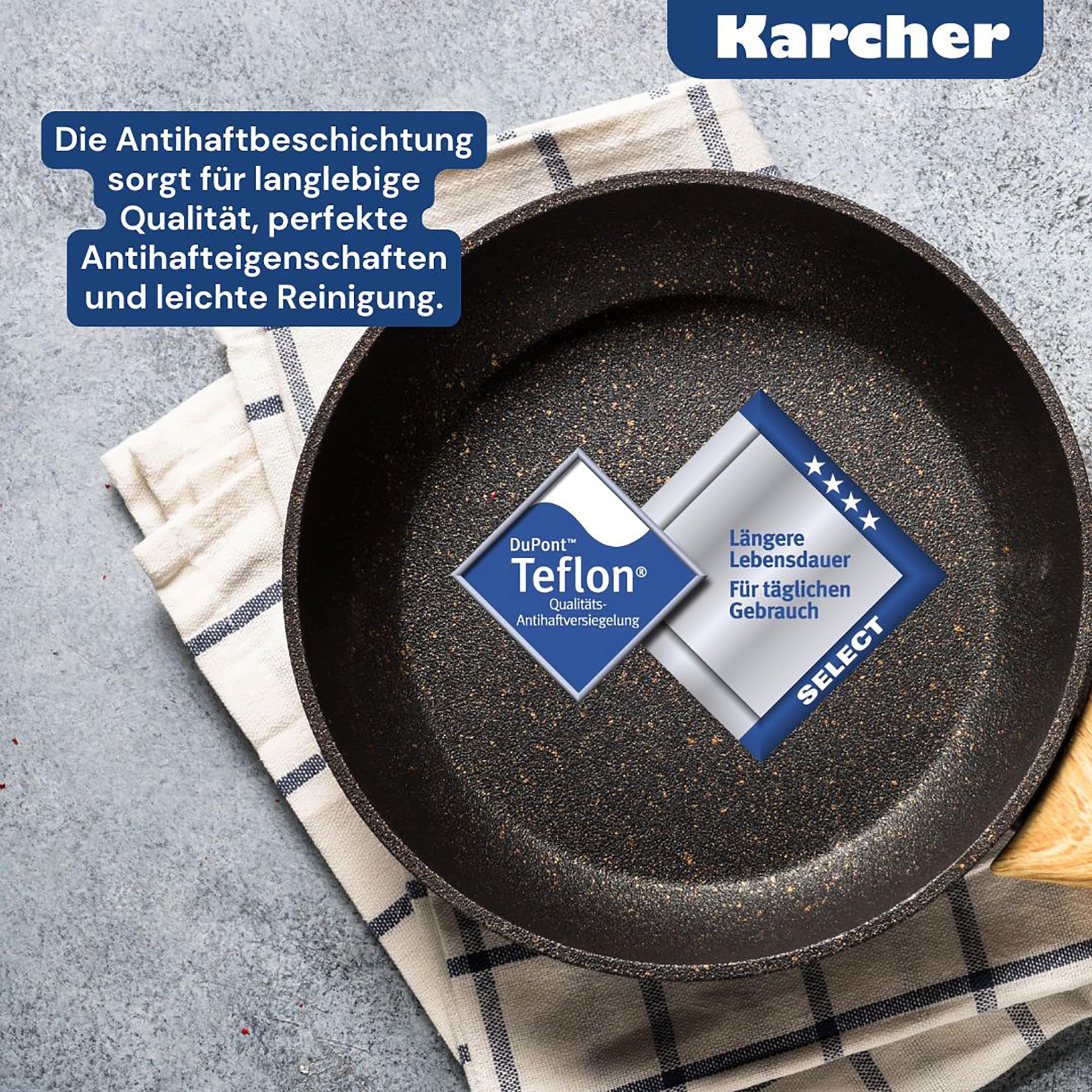 Kopf Topfset Josie aus Edelstahl - Induktionstöpfe mit Schüttrand, Literskala und Glasdeckel – 14-teilig