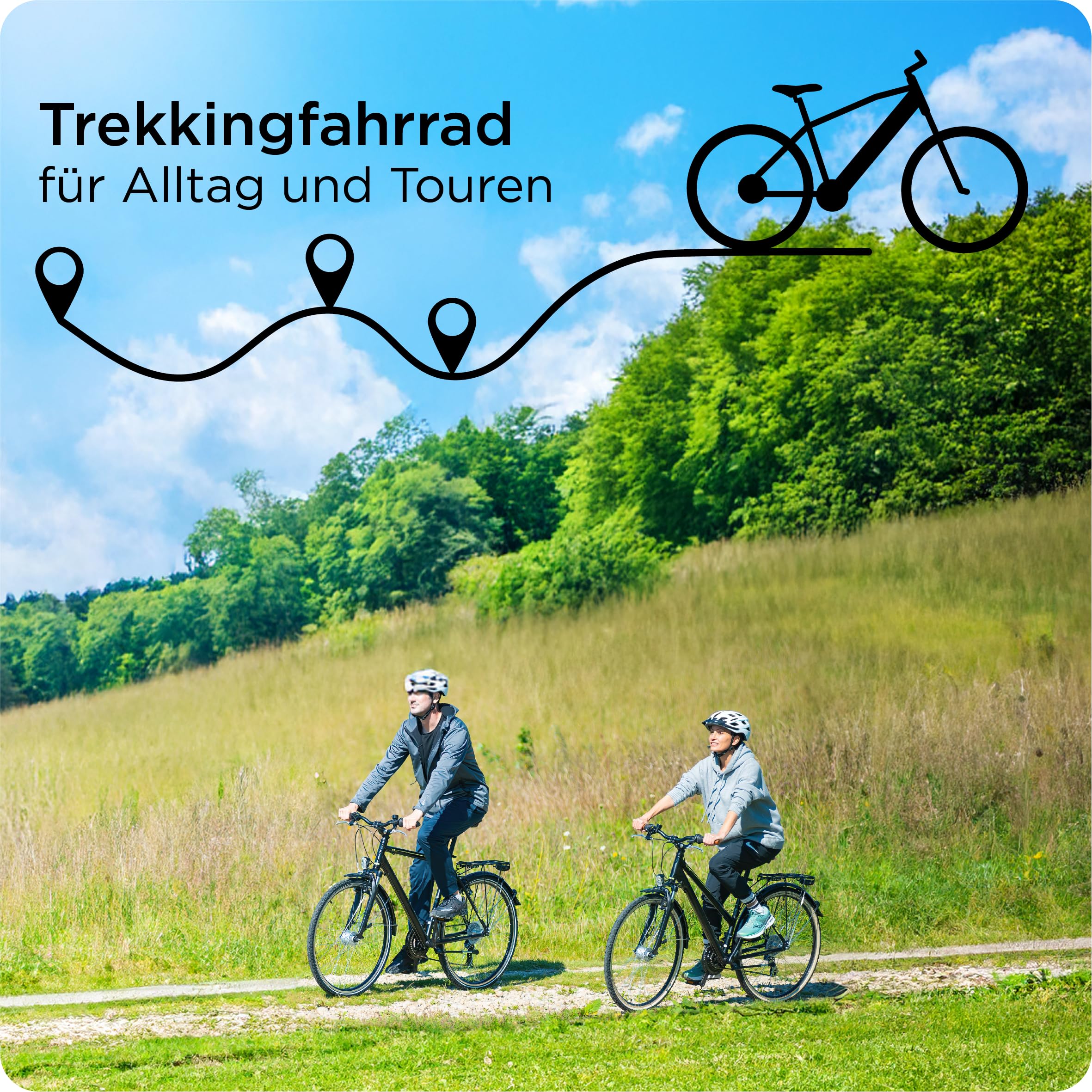 ZÜNDAPP T700 Trekkingrad Damen Herren 28 Zoll ab 160 cm Fahrrad Trekking Rad 21 Gang StVZO Trekkingbike