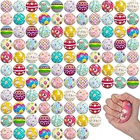 Yunsailing 108 Pack Mini Stress Balls 2.4" Assorted Sensory Fidget Toys - Soft Foam Stress Relief for Adults Teens, Party Favors Classroom Prizes