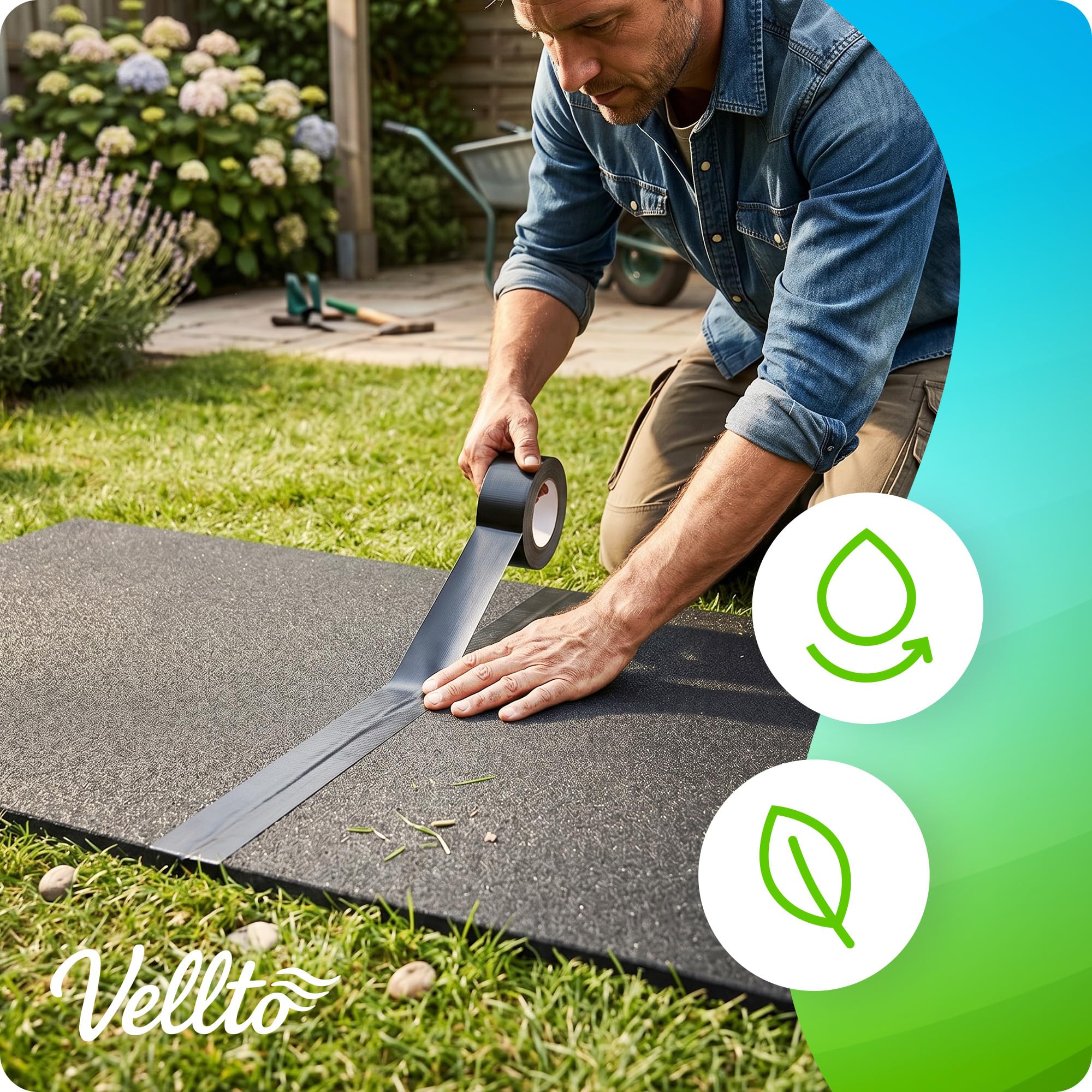 Tapis De Piscine 10 mm 10 m sous-Couche Protection Sol Imperméable Réutilisable Épais Mousse Polyéthylène Revêtement Bassin Hors-Sol Confort Sécurité Durable Résistant