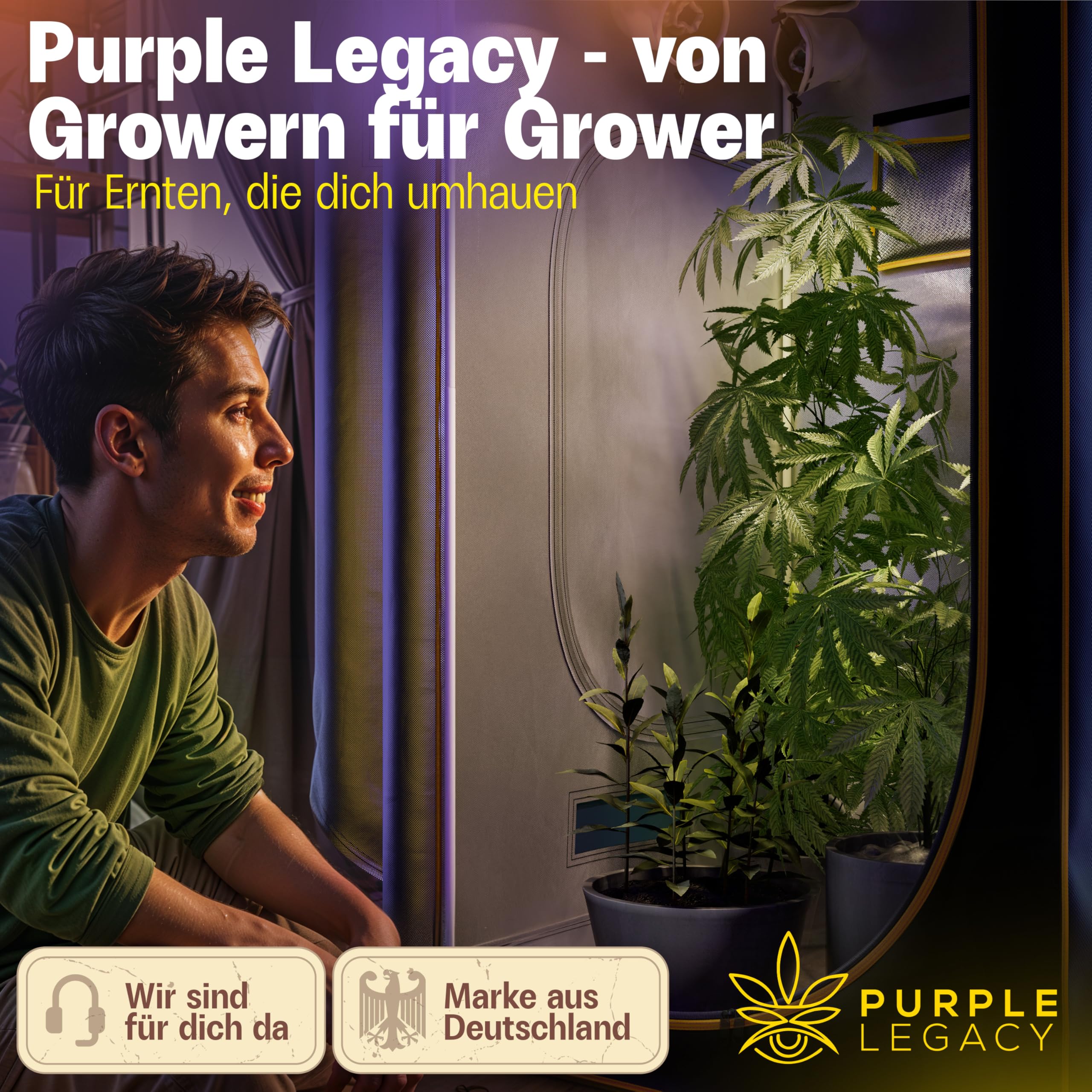 1680D Oxford Grow-Box 100x100x200 cm para profesionales con protección contra el agua | Tienda de cultivo hidropónico y plantas de interior, tienda de cultivo, tienda de campaña