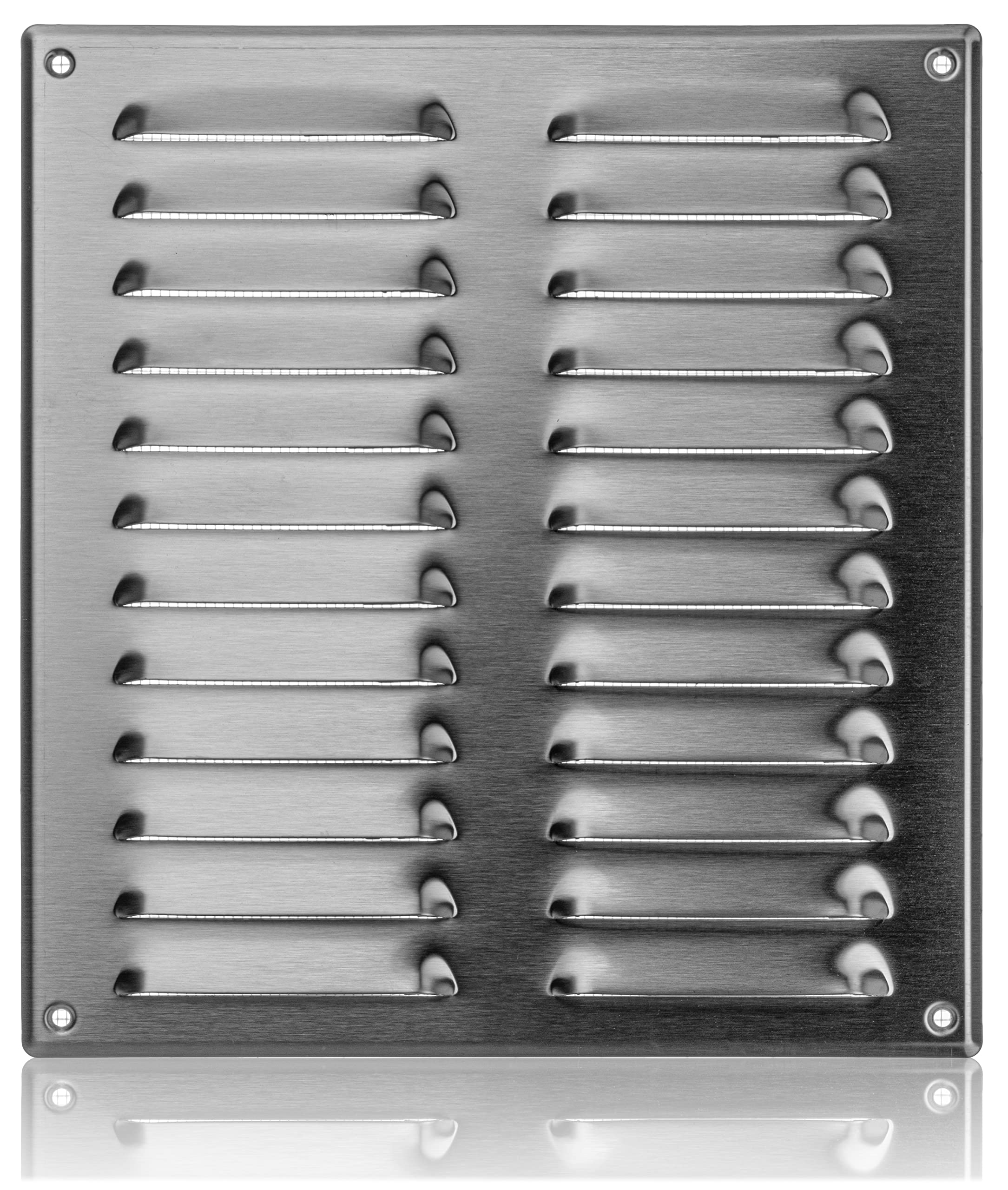 260x280mm / 10x11 inch Stainless Steel Ventilation Grille with Flyscreen - Air Vent Cover