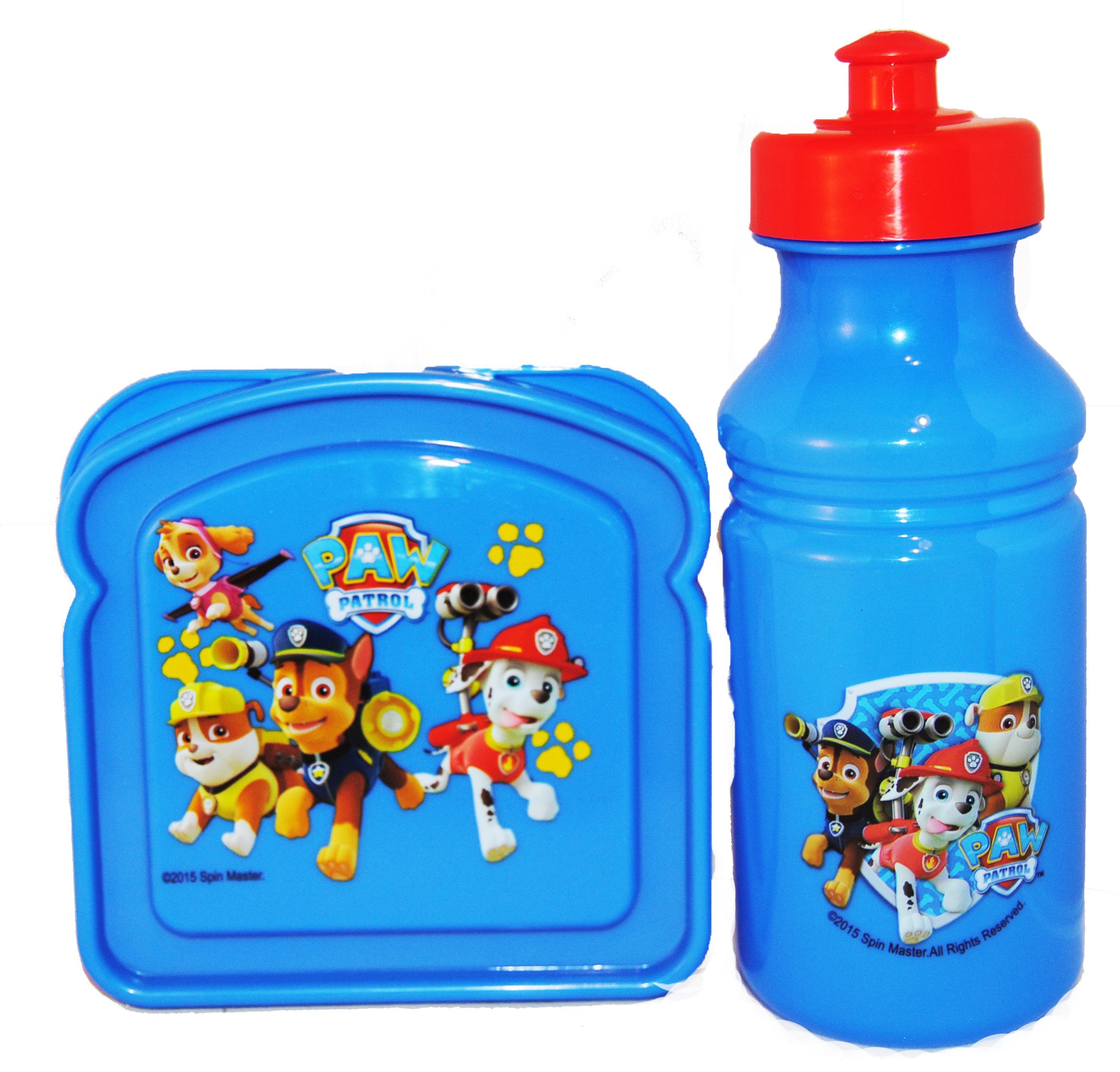 Paw Patrol Water Bottle and Sandwich Container