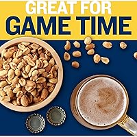 Vista 4 de PLANTERS Cacahuetes tostados secos ligeramente salados, tarro resellable de 16 onzas Snack de maní Gran aperitivo de película, aperitivo