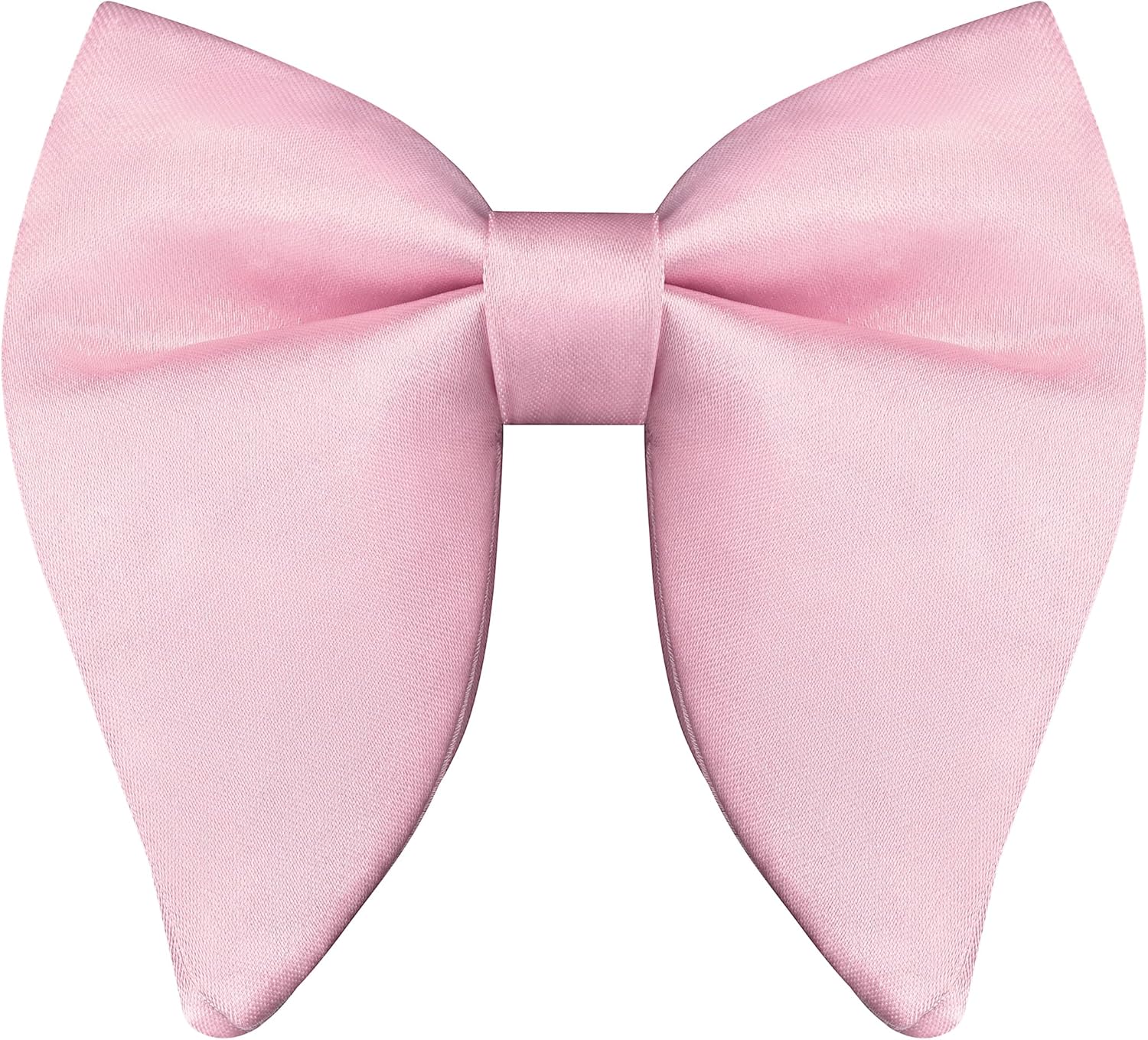 Branduce Solid Color Oversize Pre-tied Bow Tie Quality Adjustable Tuxedo Bowtie for Men Party Wedding