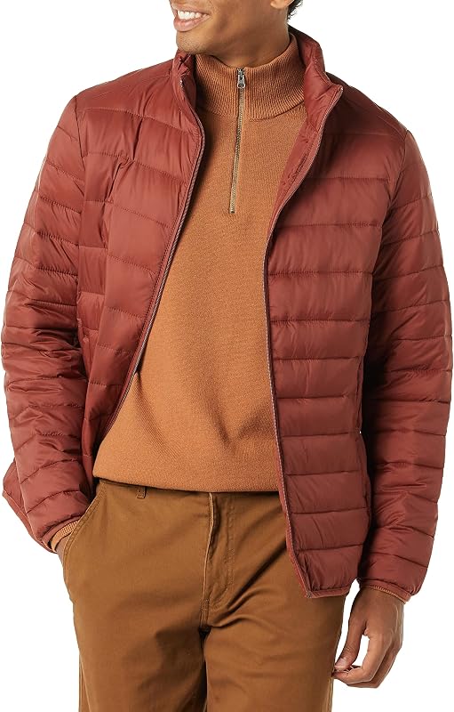 Amazon Essentials campera acolchada ligera y plegable para hombre, resistente al agua (disponible en tallas grande y alta)