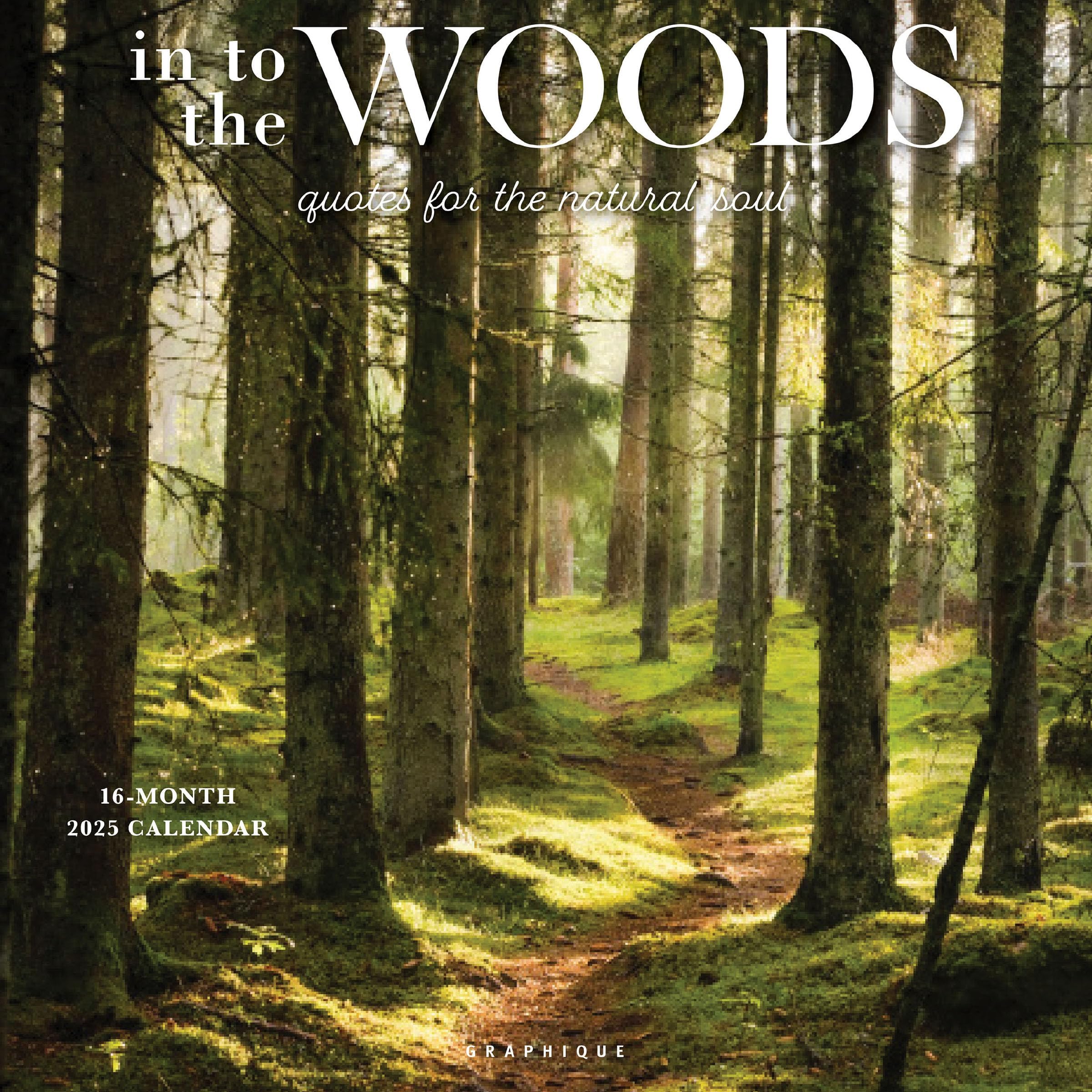 Graphique 2025 Into the Woods Wall Calendar | 12โ x 12โ | Thick Paper | Home & Office Organizer | Large Monthly Grid | 3 Languages & Marked Holidays | 4 Month Preview Page for 2026