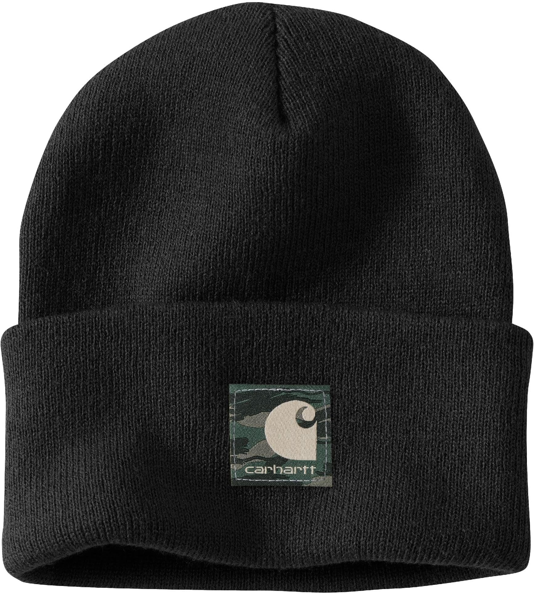 Men's Knit Camo Patch Beanie