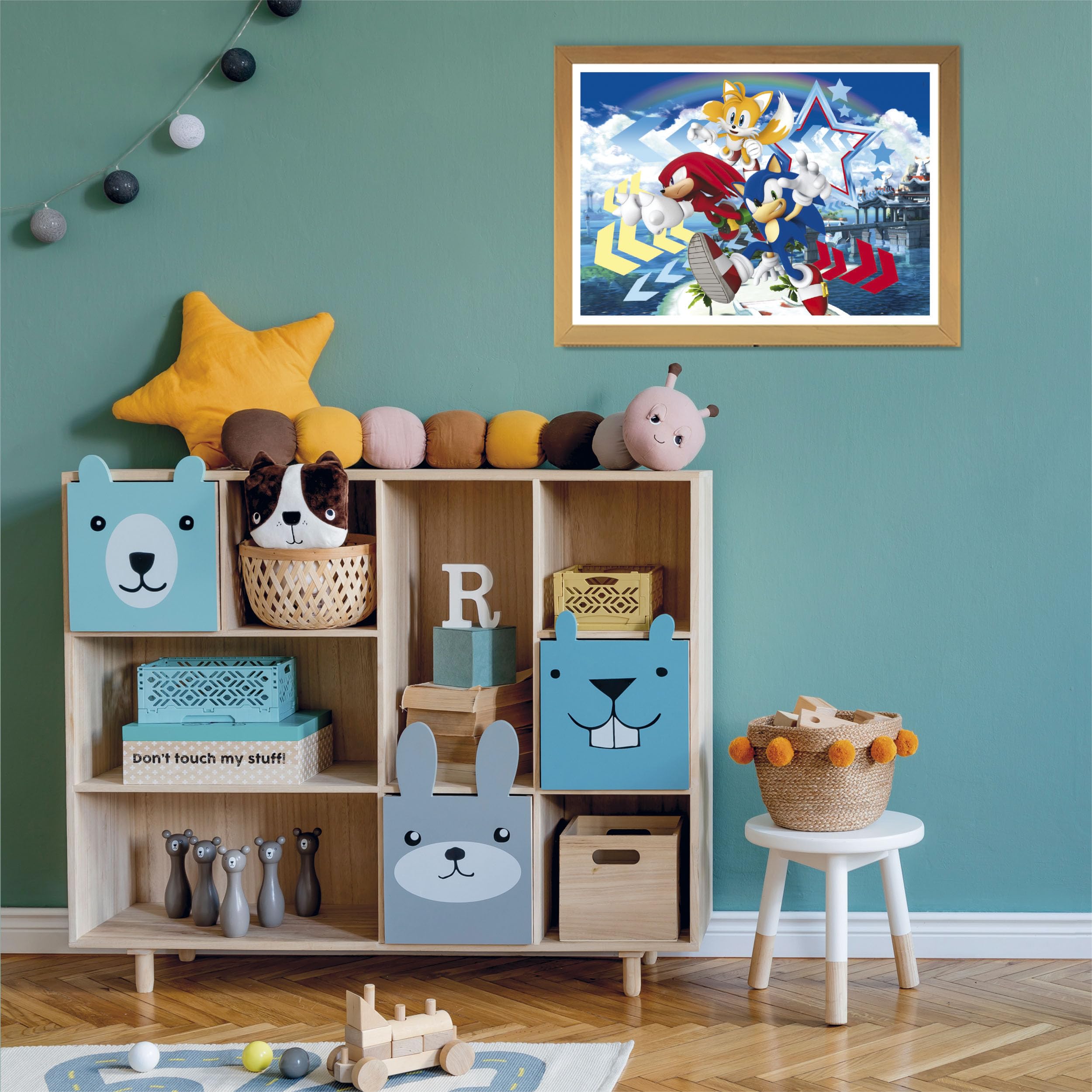 Clementoni - 27267 - Supercolor Puzzle - Sonic - 104 Elementów, Puzzle Dla Dzieci 6 Lat, Wysokiej Jakości Nadruku, Made In Italy
