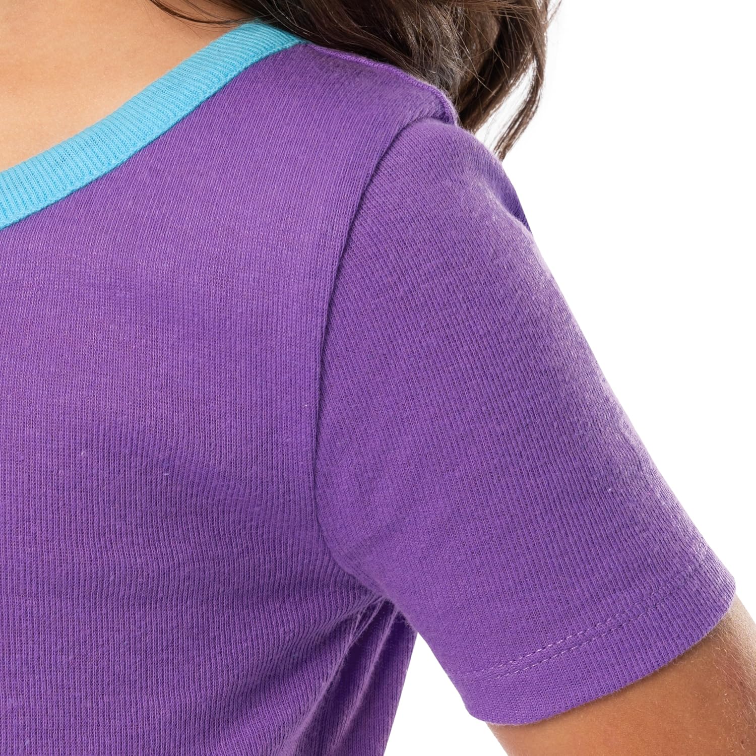 Fruit of the Loom Energize Girl's Snug Fit 4-piece Pajama Sleep Set - Image 5