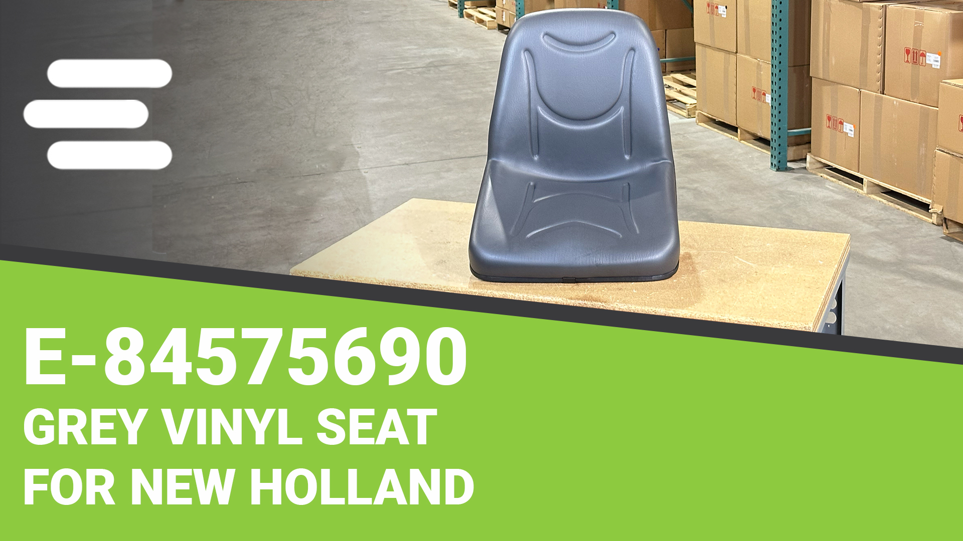 Amazon.com: E-84575690 Grey Vinyl Seat For New Holland L213, L215
