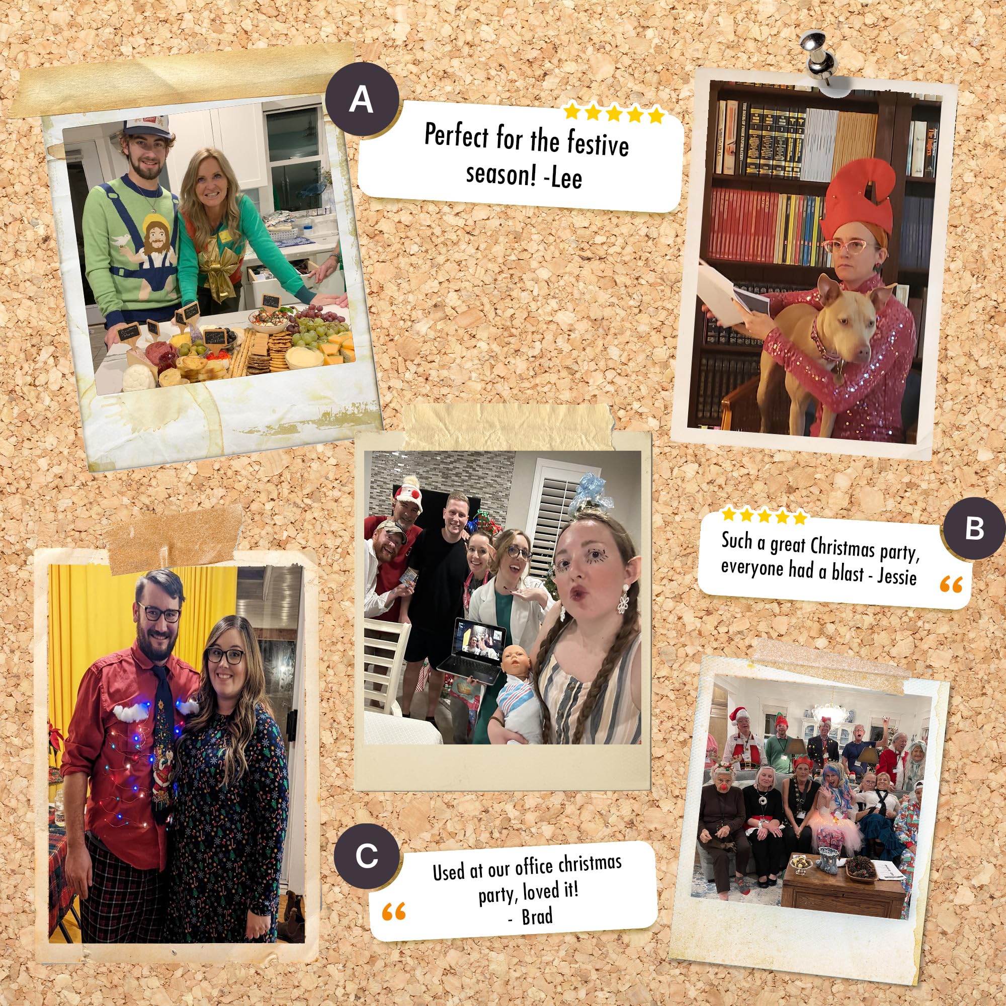 Nachspielbares Weihnachtsmord Mystery Dinner Party Spiel - Viktorianische Weihnachten Familienfeier Spieleabend - Büro Weihnachten Party Spiele Idee Englisch 4-20 Spieler