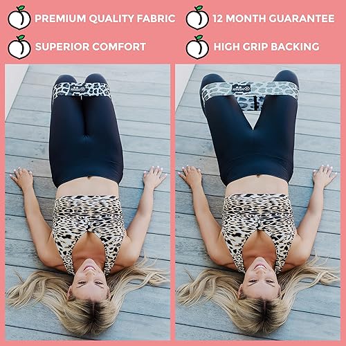 Miniatura 7 de Bandas de resistencia de tela para piernas y culos 3 bandas de resistencia bandas de ejercicio para piernas y glúteos bandas de sentadillas a tono