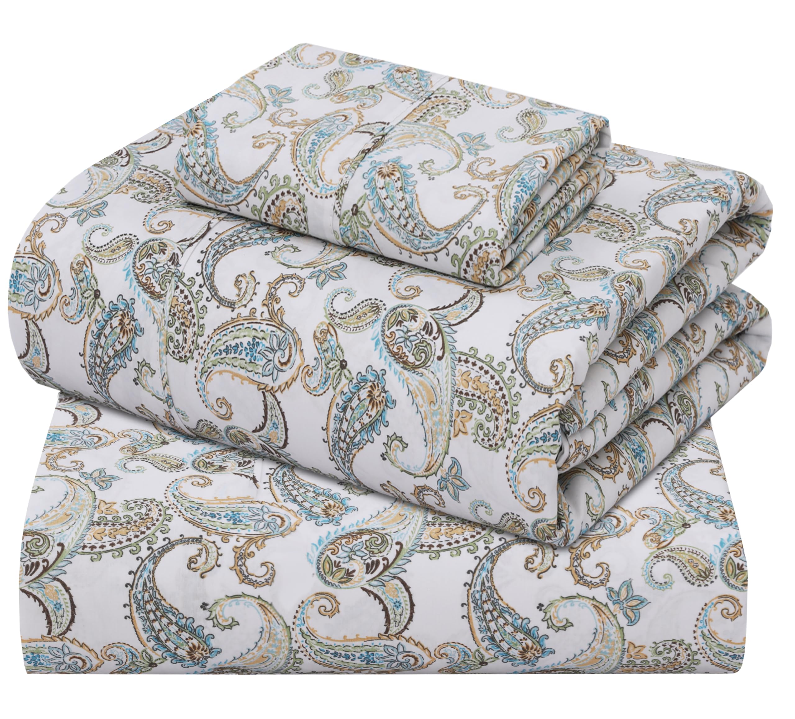 ZOYER 100% Cotton Sheets – Twin XL Size Percale Bedding, Cooling & Breathable, Durable with a Crisp, Soft & Comfortable Feel, 16" Deep Pocket, 3-Piece