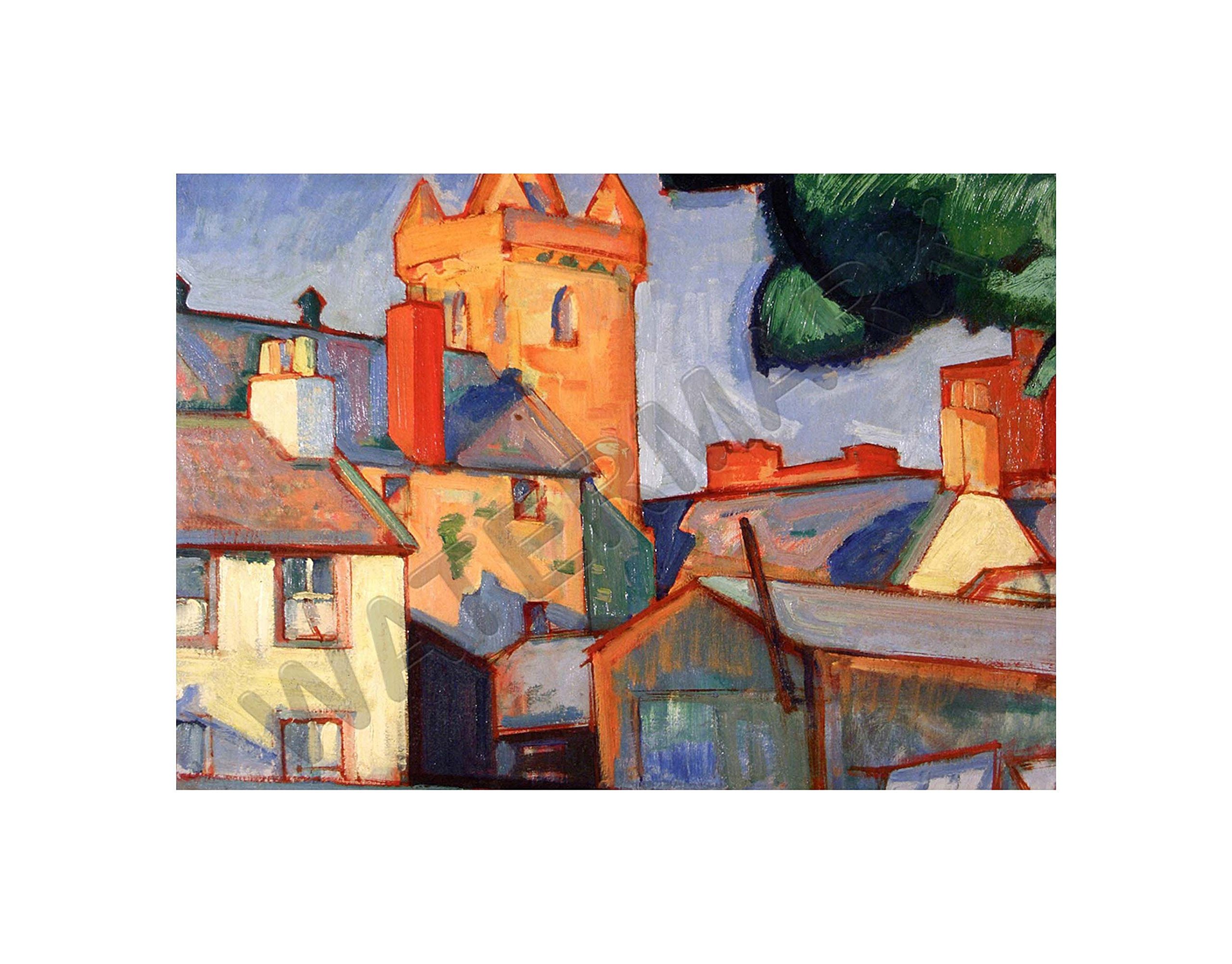 Wee Blue Coo Peploe Kirkcudbright Church Wall Art Print
