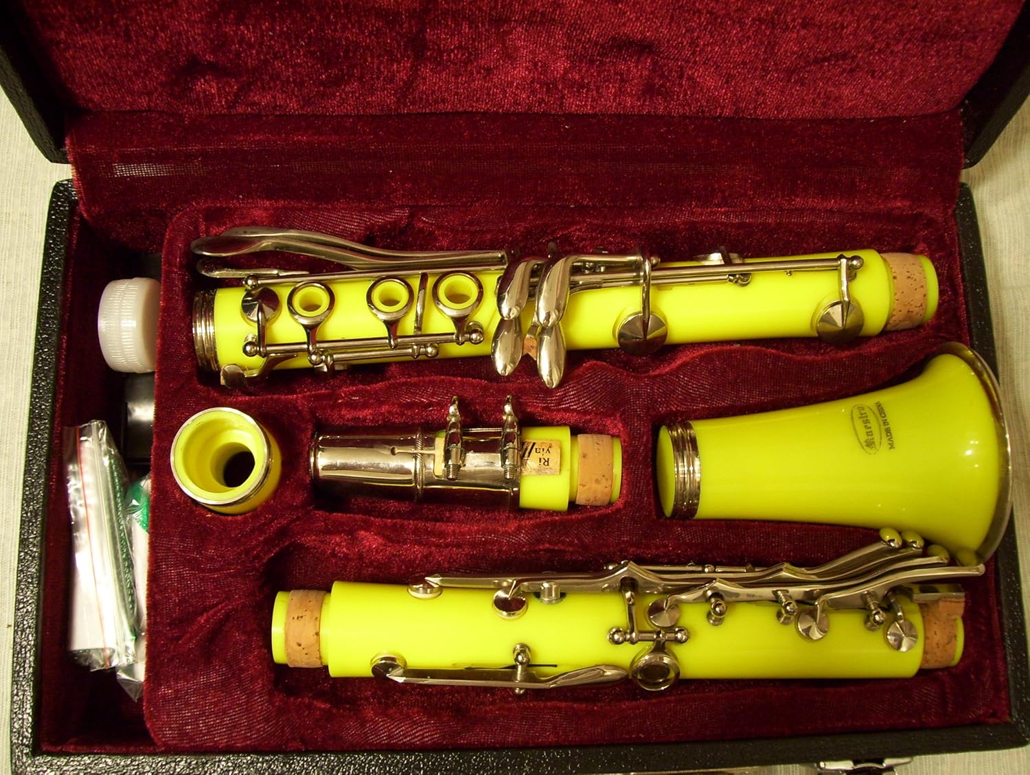 Yellow with case and mouthpiece Musical Instruments
