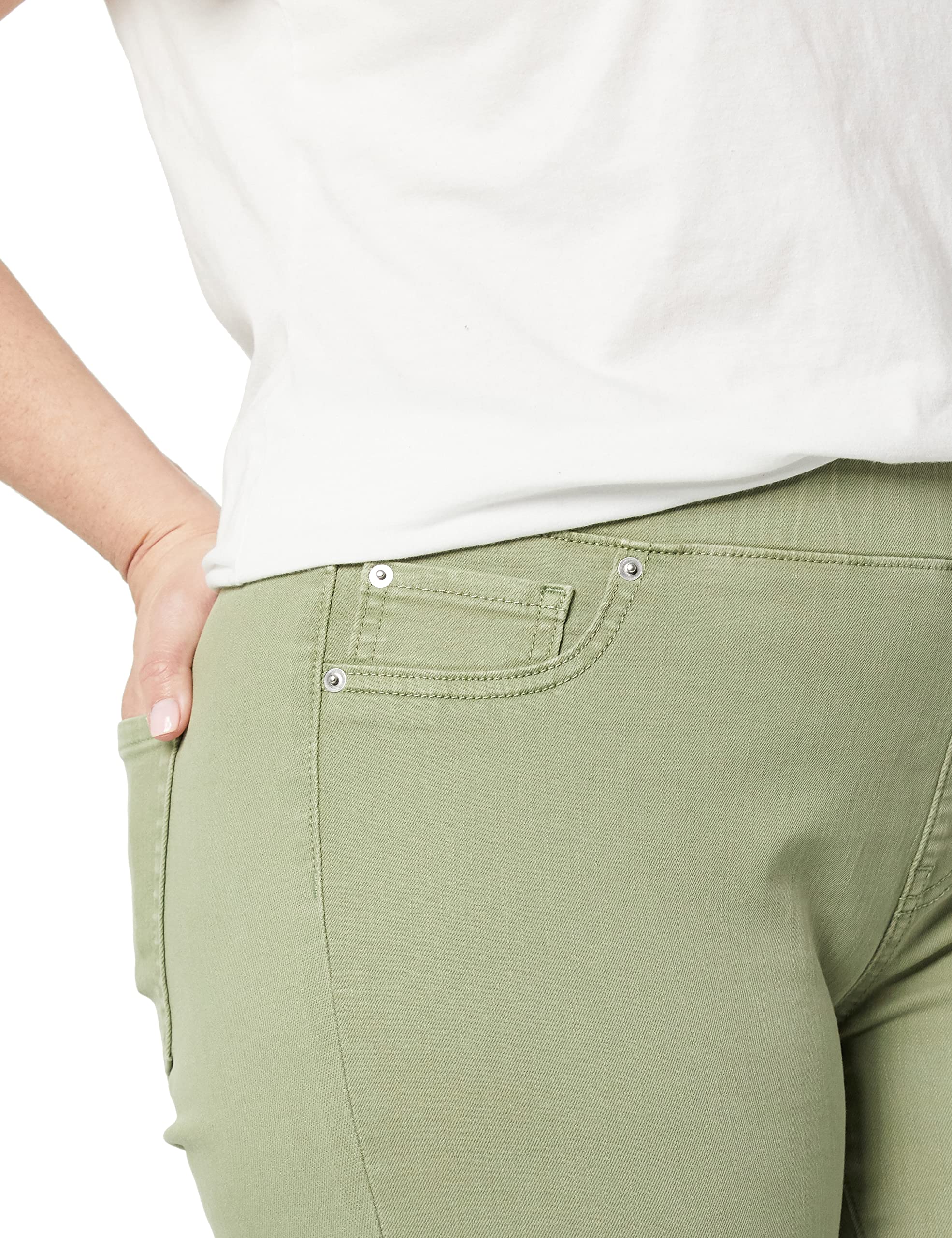 Amazon Essentials Jegging Elasticizzato Senza Zip a Vita Media - Colori Fuori Produzione Donna