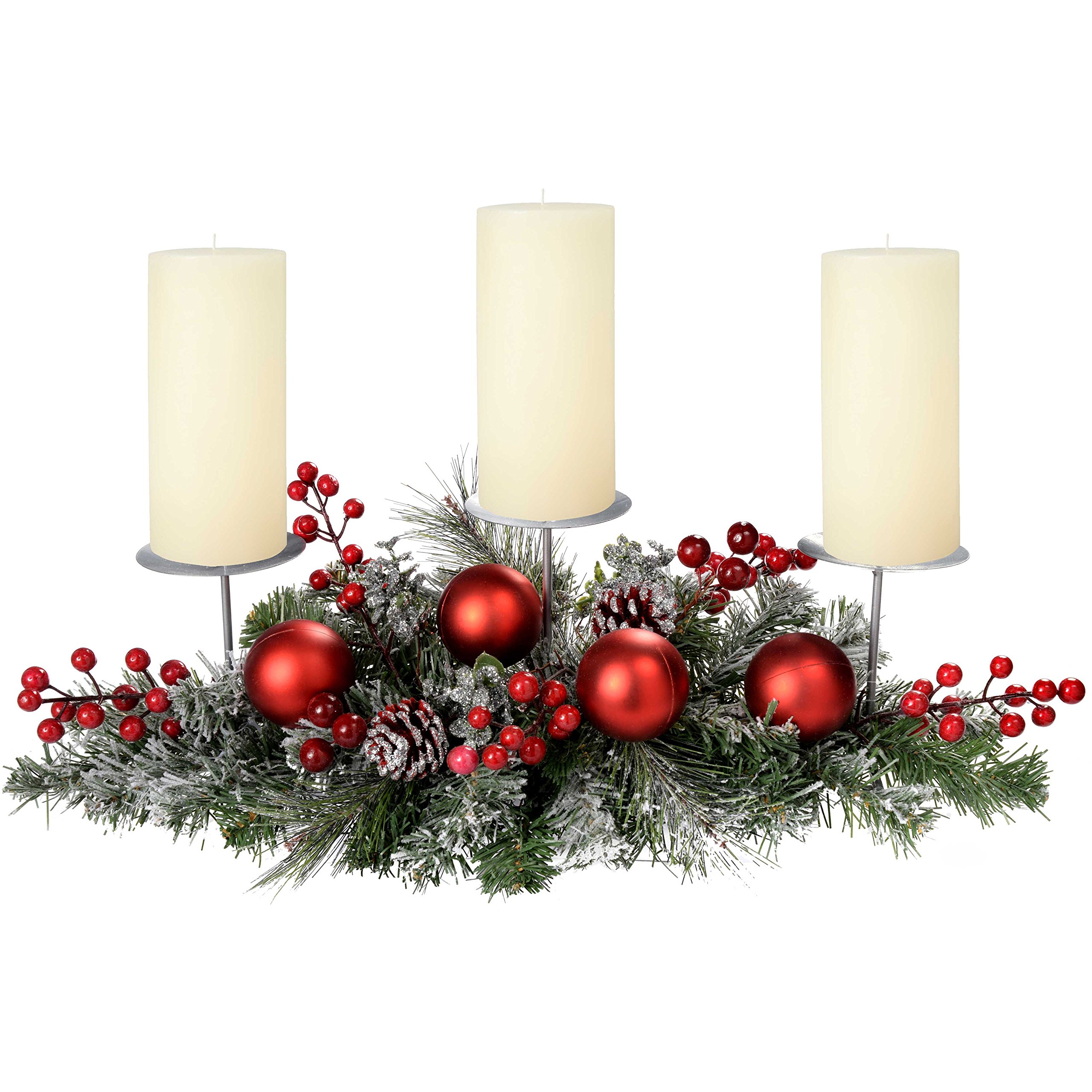 Cabilock Porte-bougie En Bois En Céramique Pour Décoration De