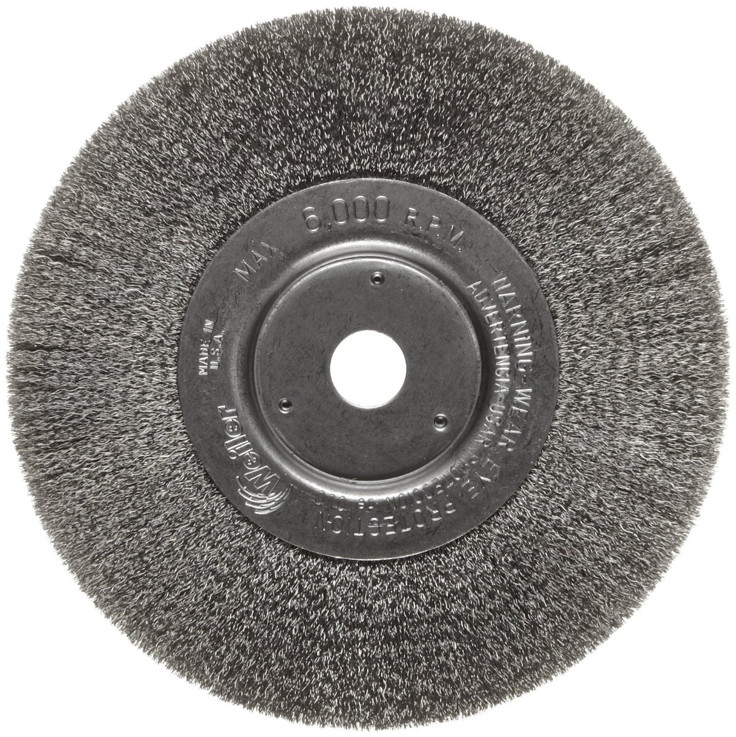 Weiler 804-01675 Trulock Narrow Face Crimped Wire Wheel, 6