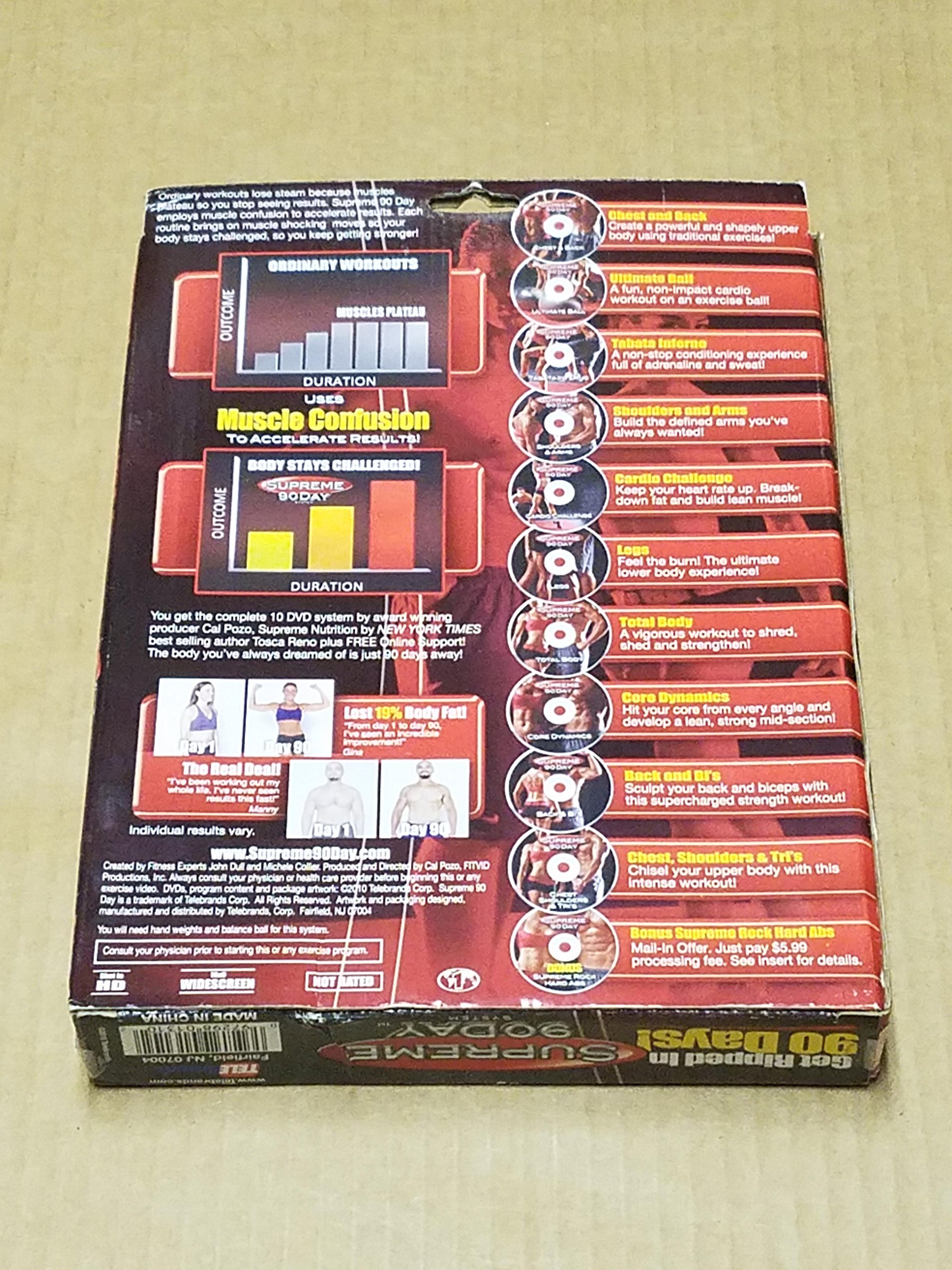 As Seen On TV 481812 Supreme 90 Day Complete 10 DVD Set