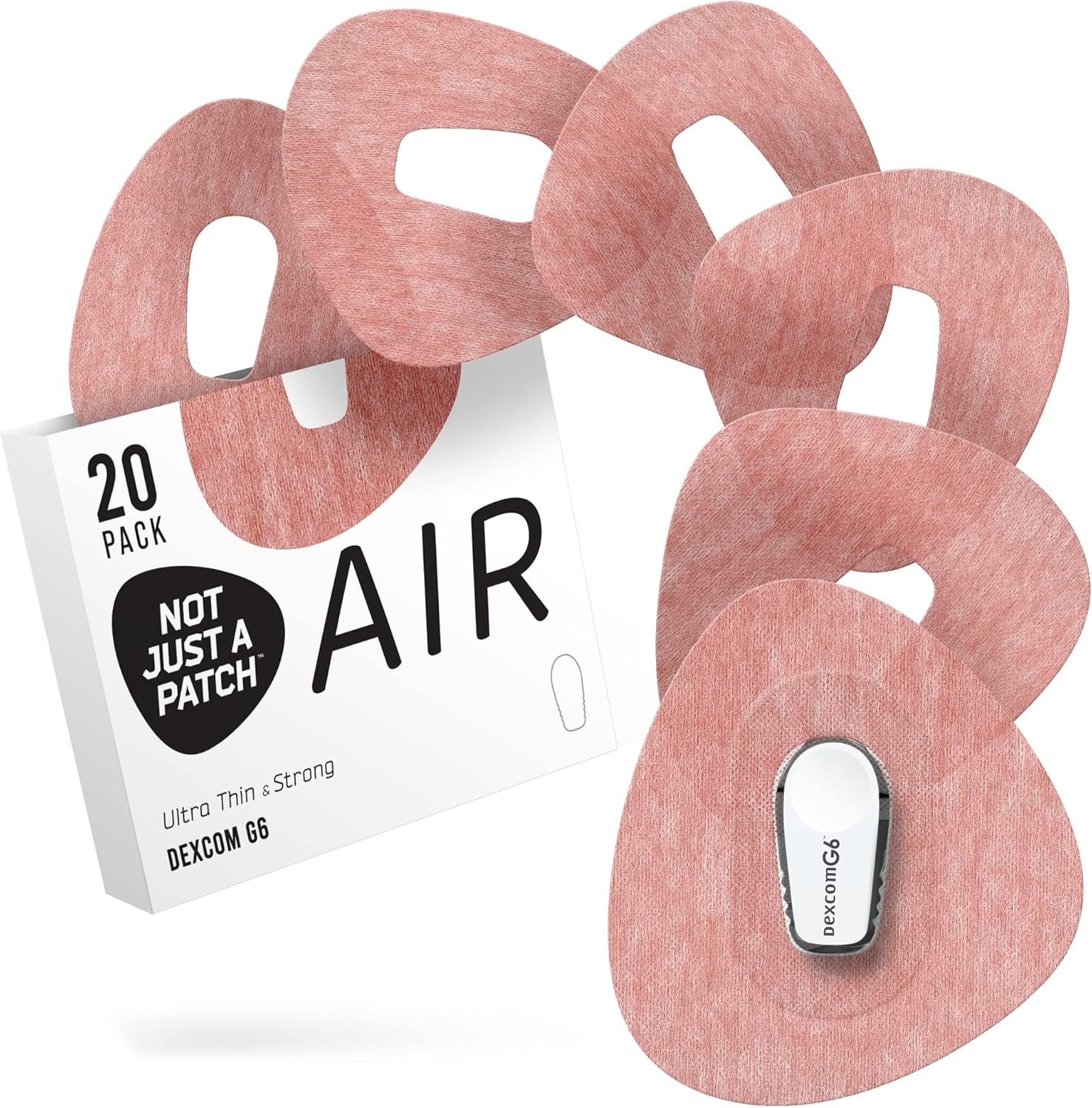 Amazon.com: Not Just A Patch Air (20 Pack) - CGM Dexcom G6 Adhesive ...