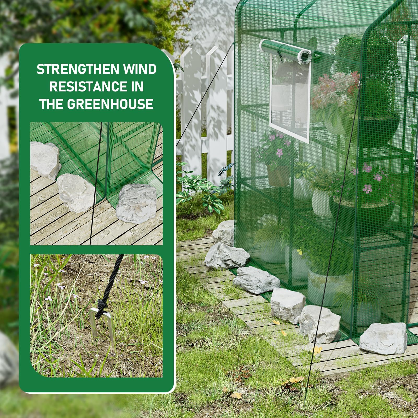 SPECILITE Greenhouse for Outdoors or Indoors, Heavy Duty Walk-in