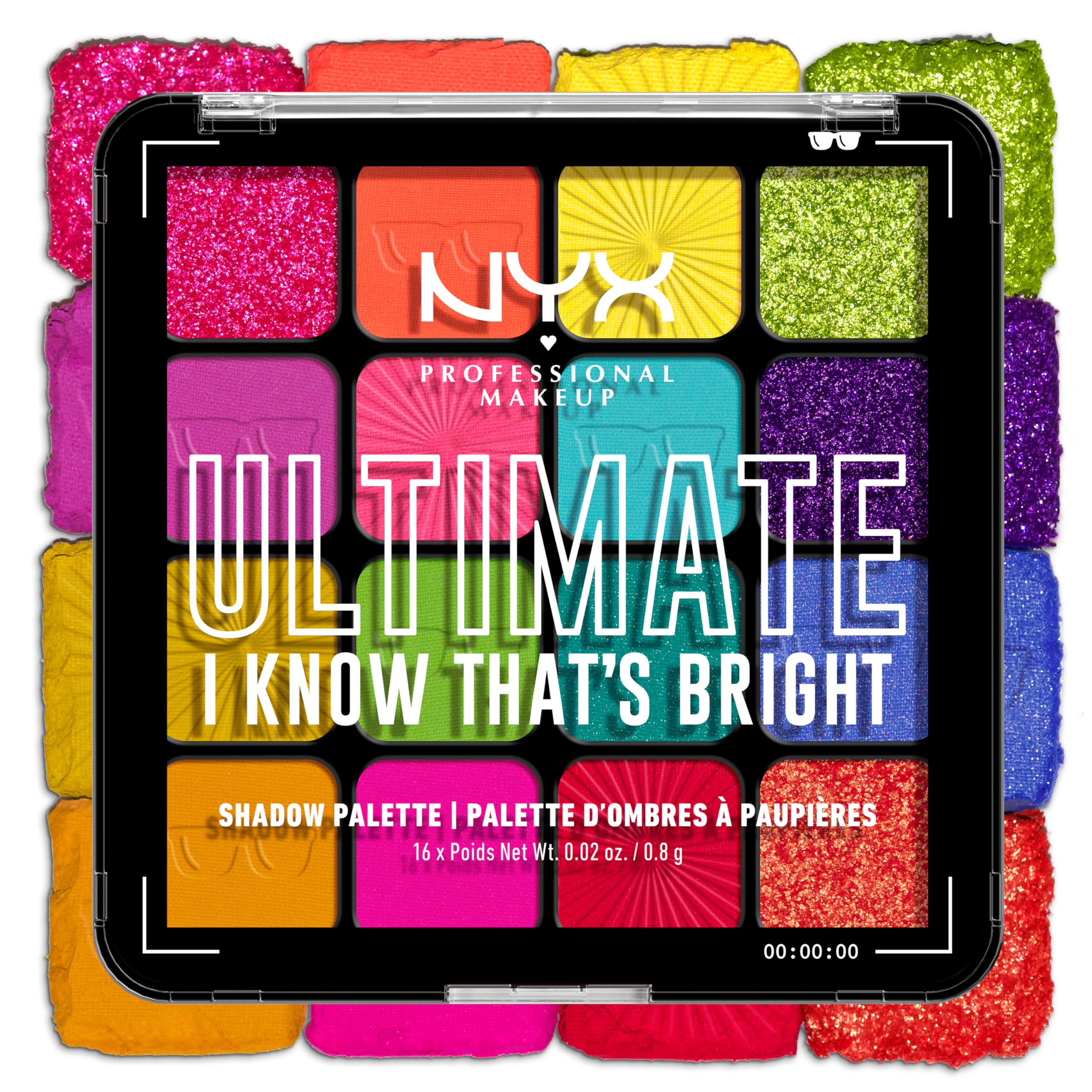 NYX PROFESSIONAL MAKEUP Ultimate Shadow Palette I Know That's Bright 12,8 g