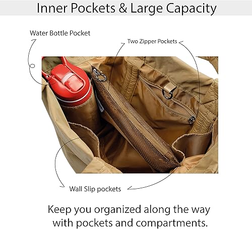 Miniatura 4 de ODODOS Bolsas Hobo Multi 2.0 de 19L con 2 correas para mujer, bolsos de mano, bolsos cruzados