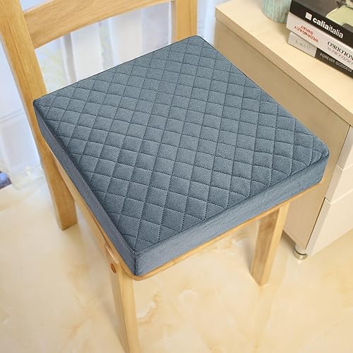 Miniatura 2 de Cojín firme de espuma viscoelástica de 18 x 18 x 3 pulgadas para el hogar, oficina, automóvil, funda aterciopelada lavable con capa impermeable y