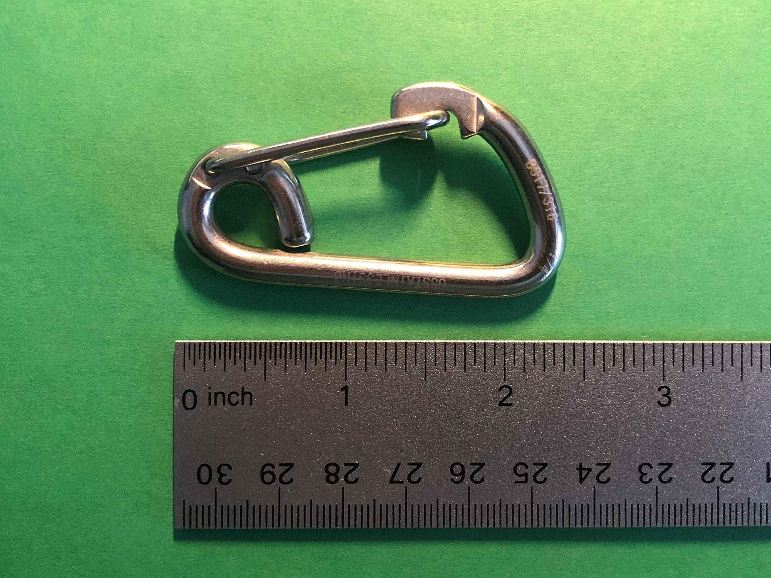 Lot De Mousquetons Acier Inox 316 – Ouverture Rapide, 16×87 Mm, Pour Voile, Camping, Pêche