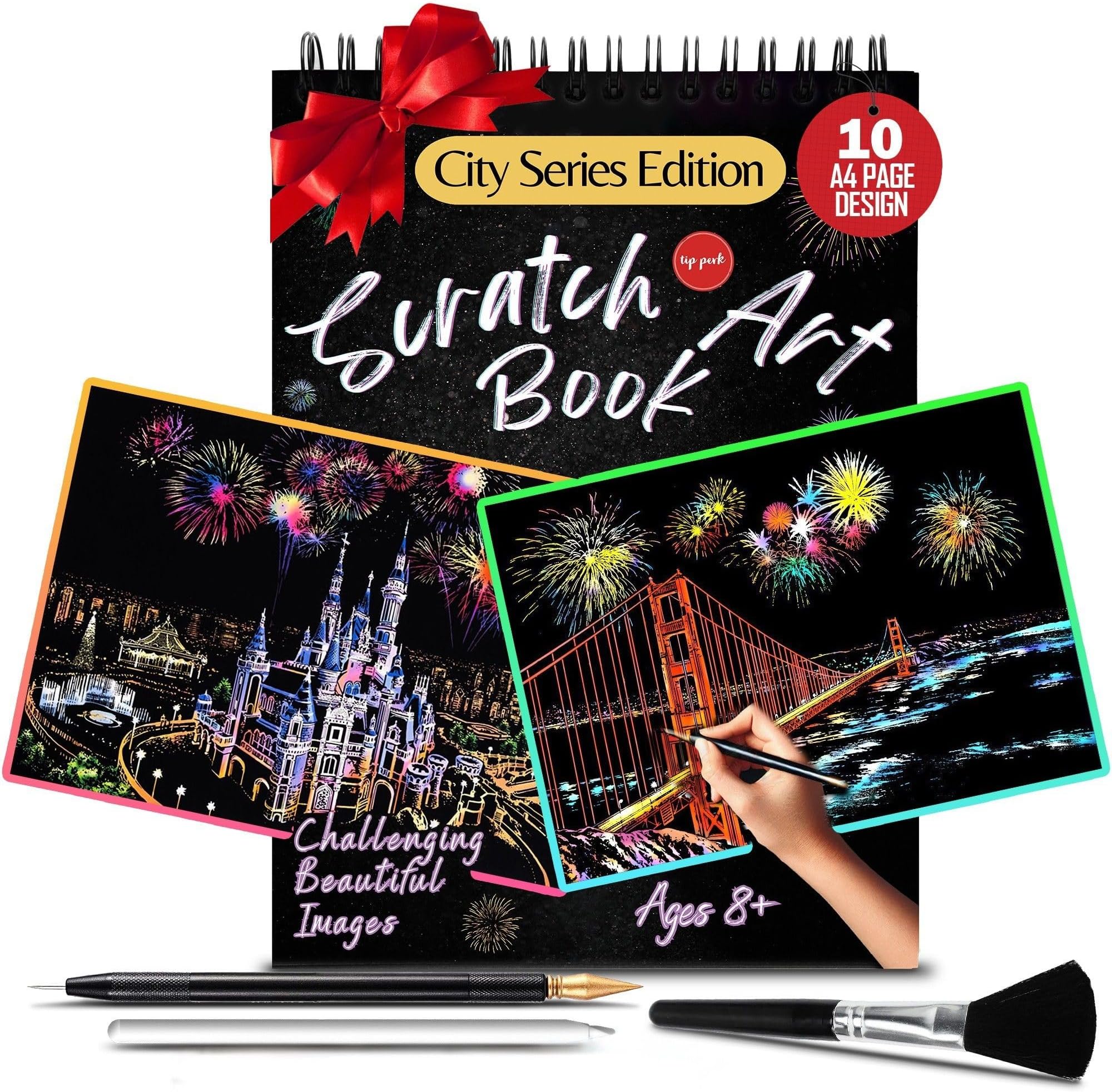 - Scratch Art Book for Adults - Colorful City Series Scratch Art | Scratch Painting Foil Art for Adults | Scratch and Sketch City Series Books | Foil Engraving Scratch Art Adult (City Series)