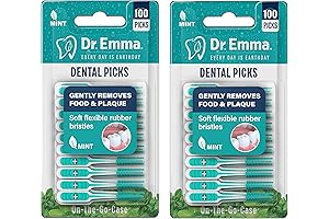 Dental Picks Mint 200-Count for Deep Clean between Teeth