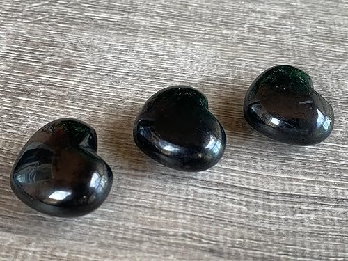Miniatura 8 de Corazón hinchado de piedras preciosas al por mayor, corazones hinchados de piedras preciosas pulidas, piedra de palma de cristal, corazón de cristal