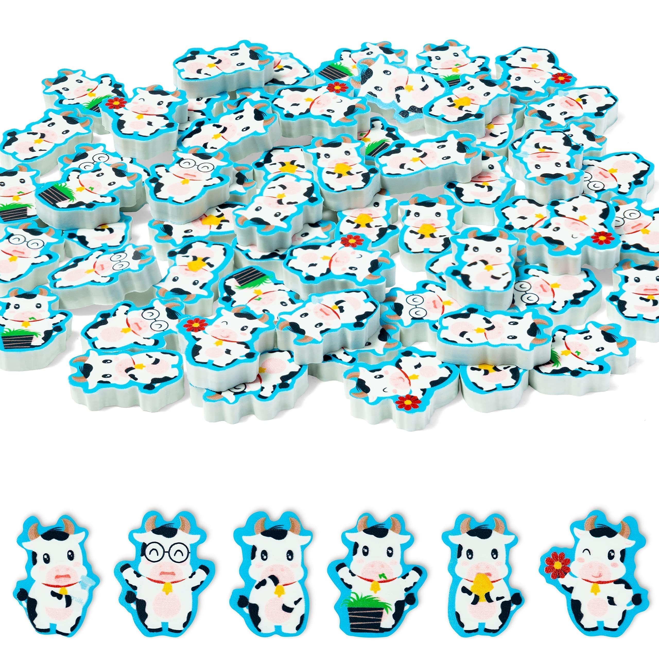 48本 牛プリント鉛筆 Leinuosen | Amazon 牛消しゴム 牛 キリスト パーティー用品 その他