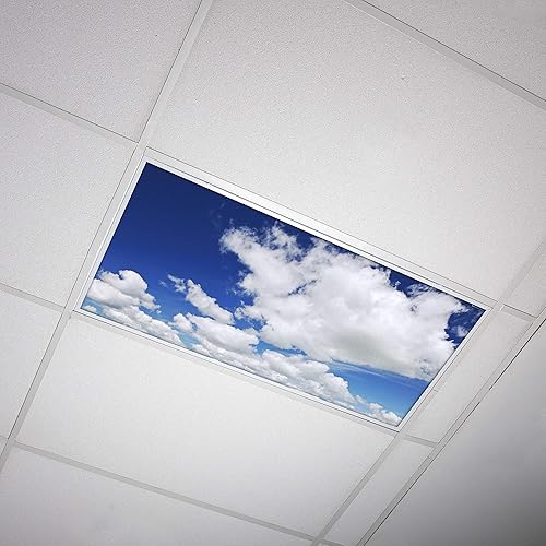Fluorescent Light Cover for Classroom Ceiling Lights Clouds - Premium